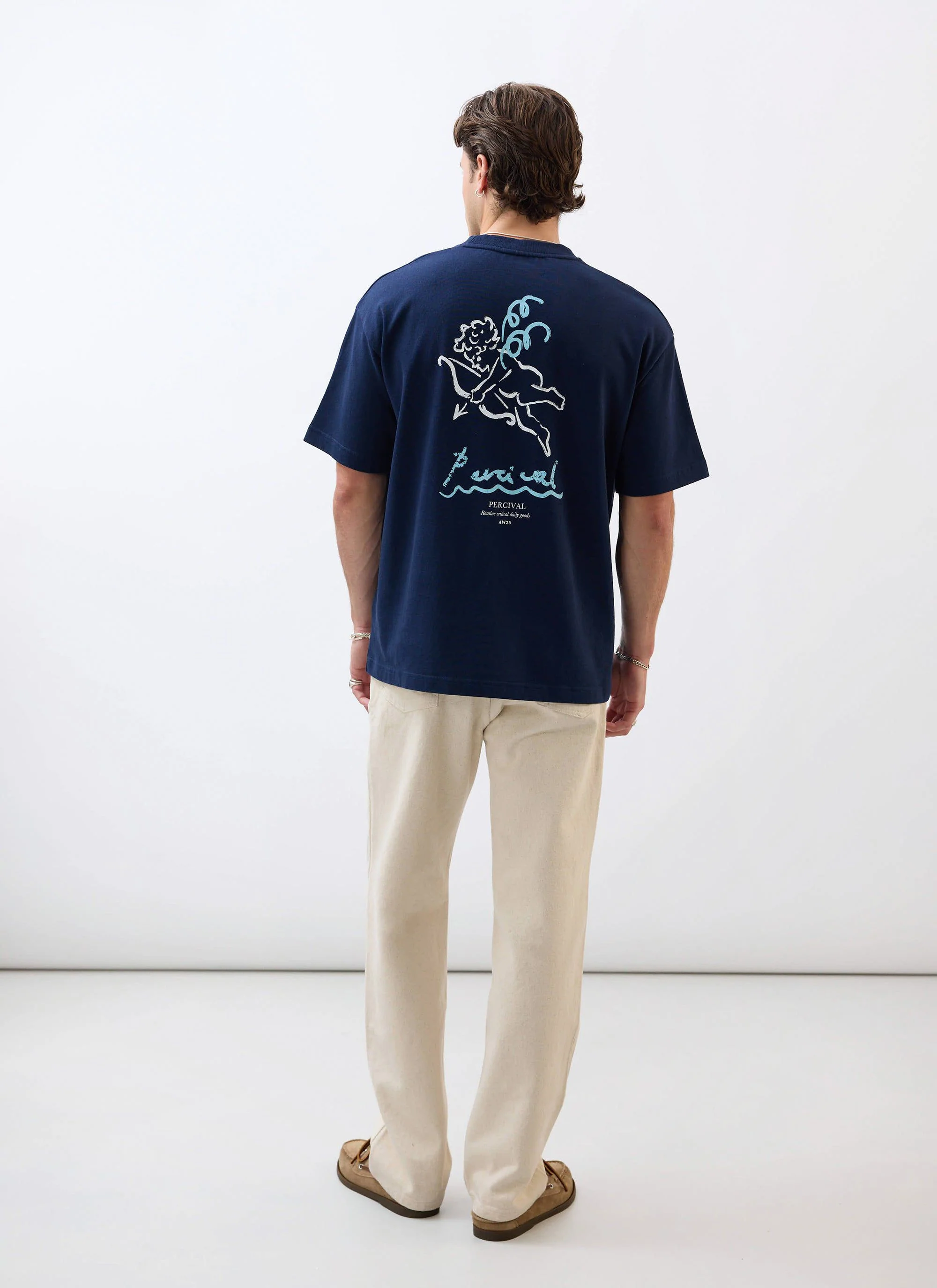 Amor Oversized T Shirt | Organic Cotton | Navy - Image 5