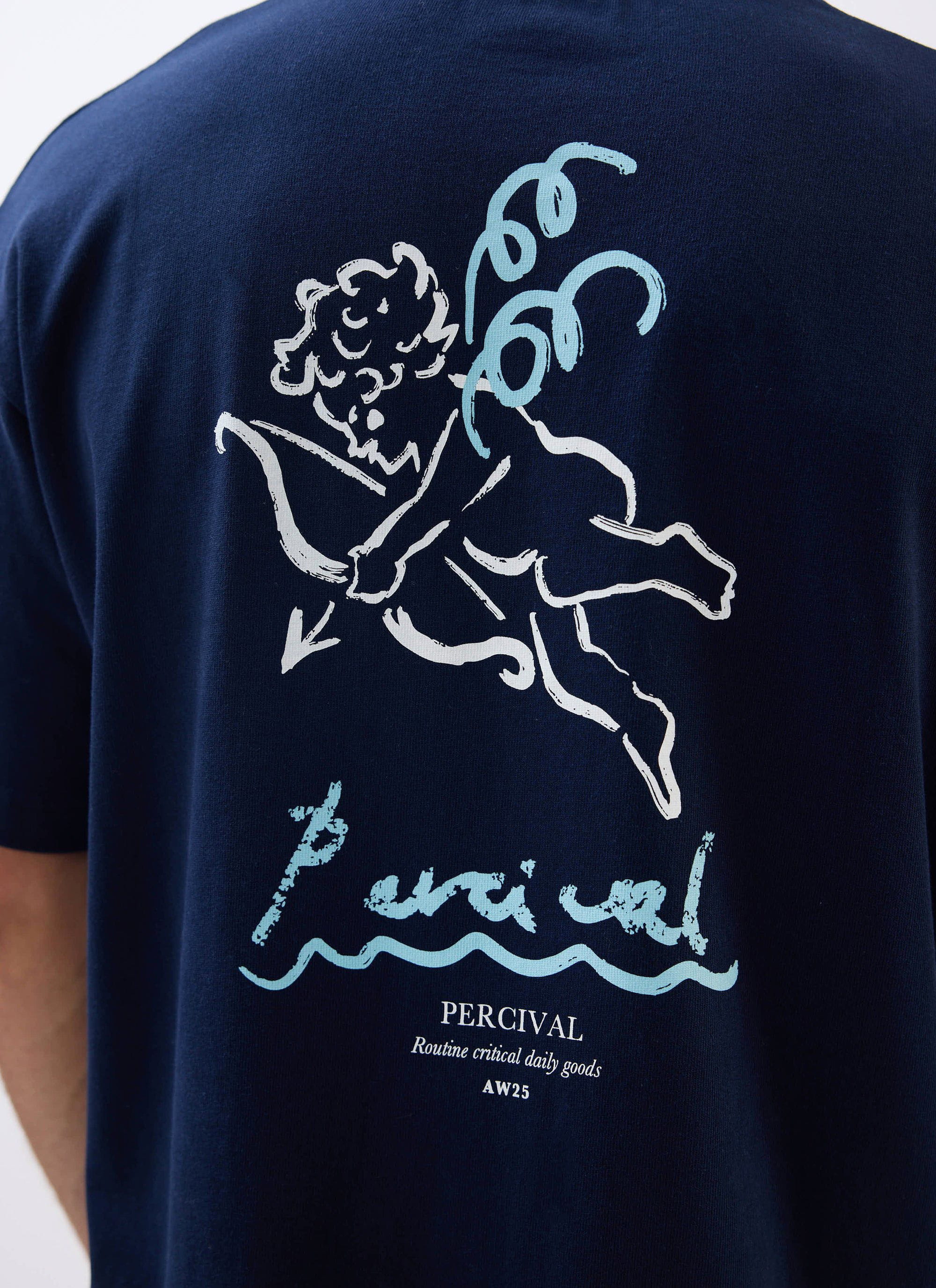 Amor Oversized T Shirt | Organic Cotton | Navy - Image 6