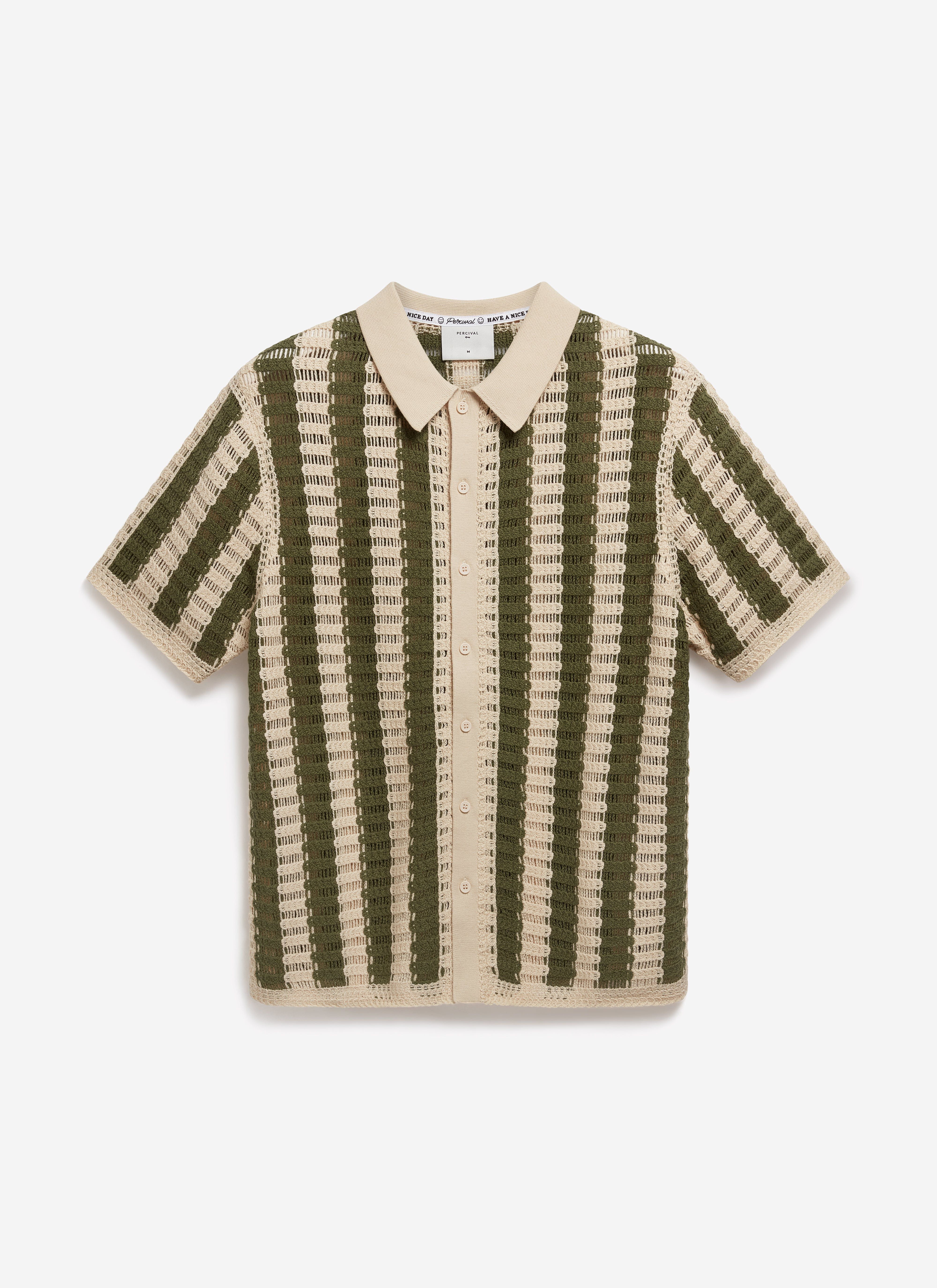 Barletta Knitted Shirt | Cotton | Olive