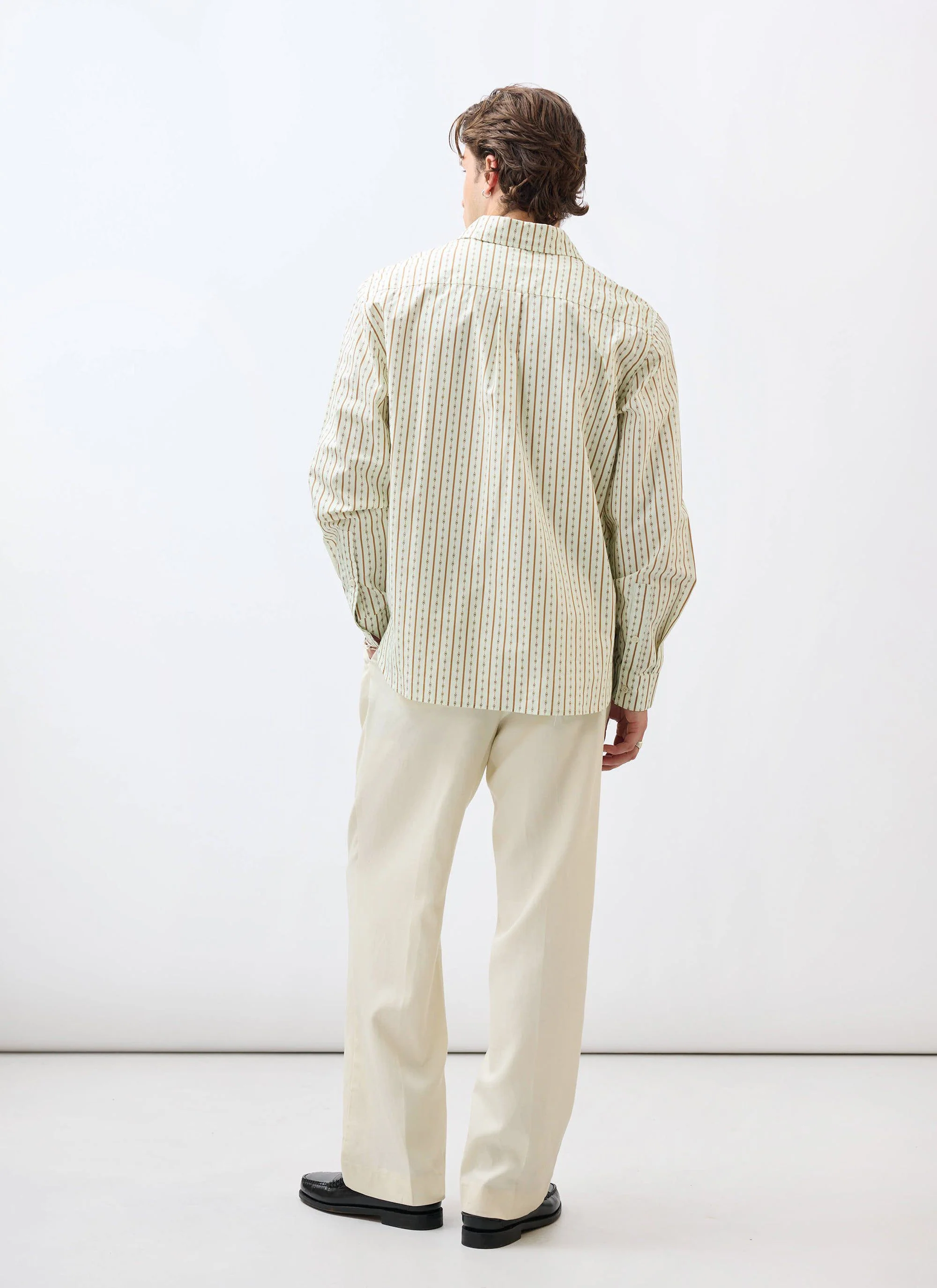 Binding Oversized Pearce Shirt | Cotton | Cream - Image 8