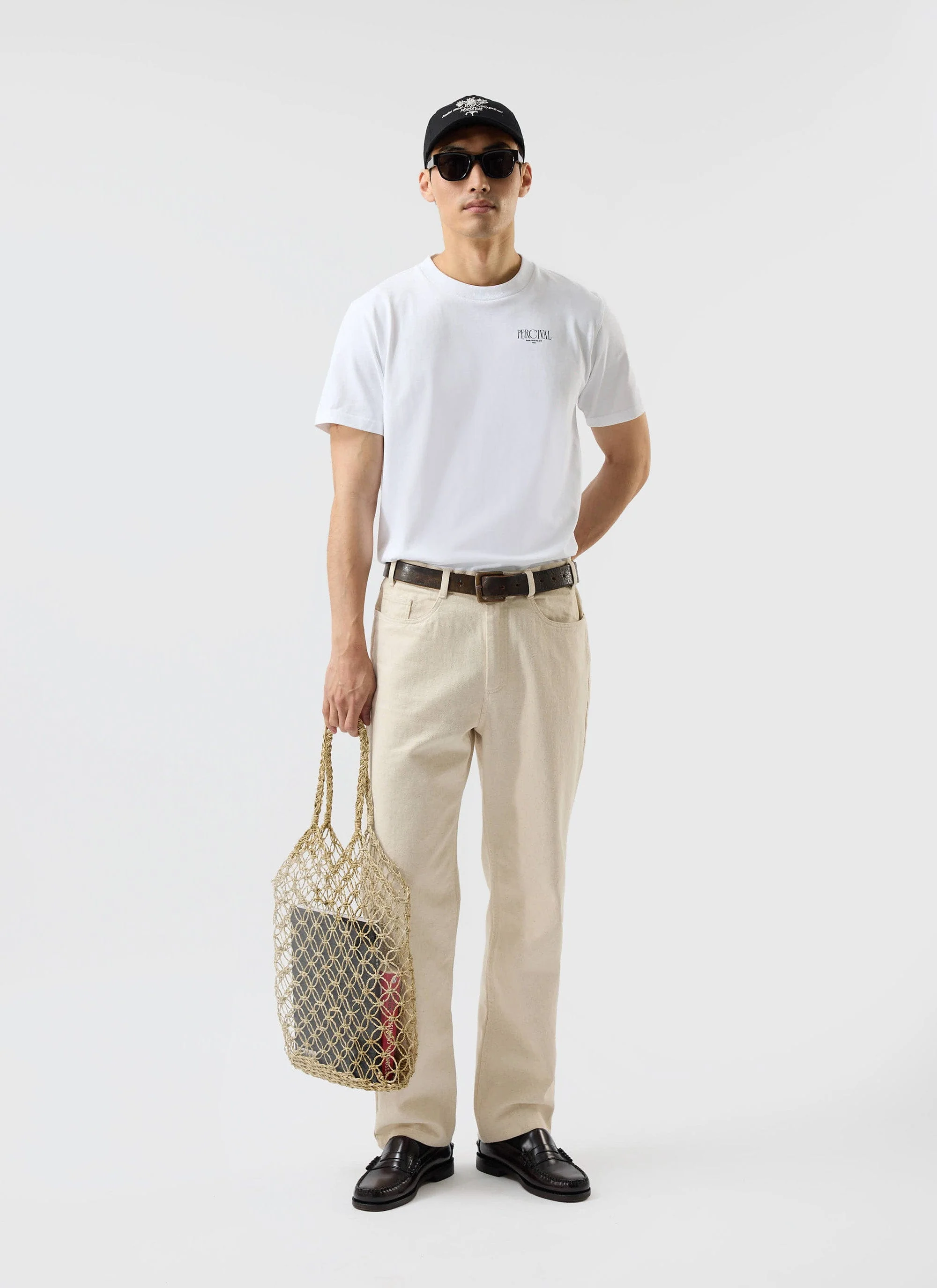 Bistro T Shirt | Embroidered Organic Cotton | White - Image 7