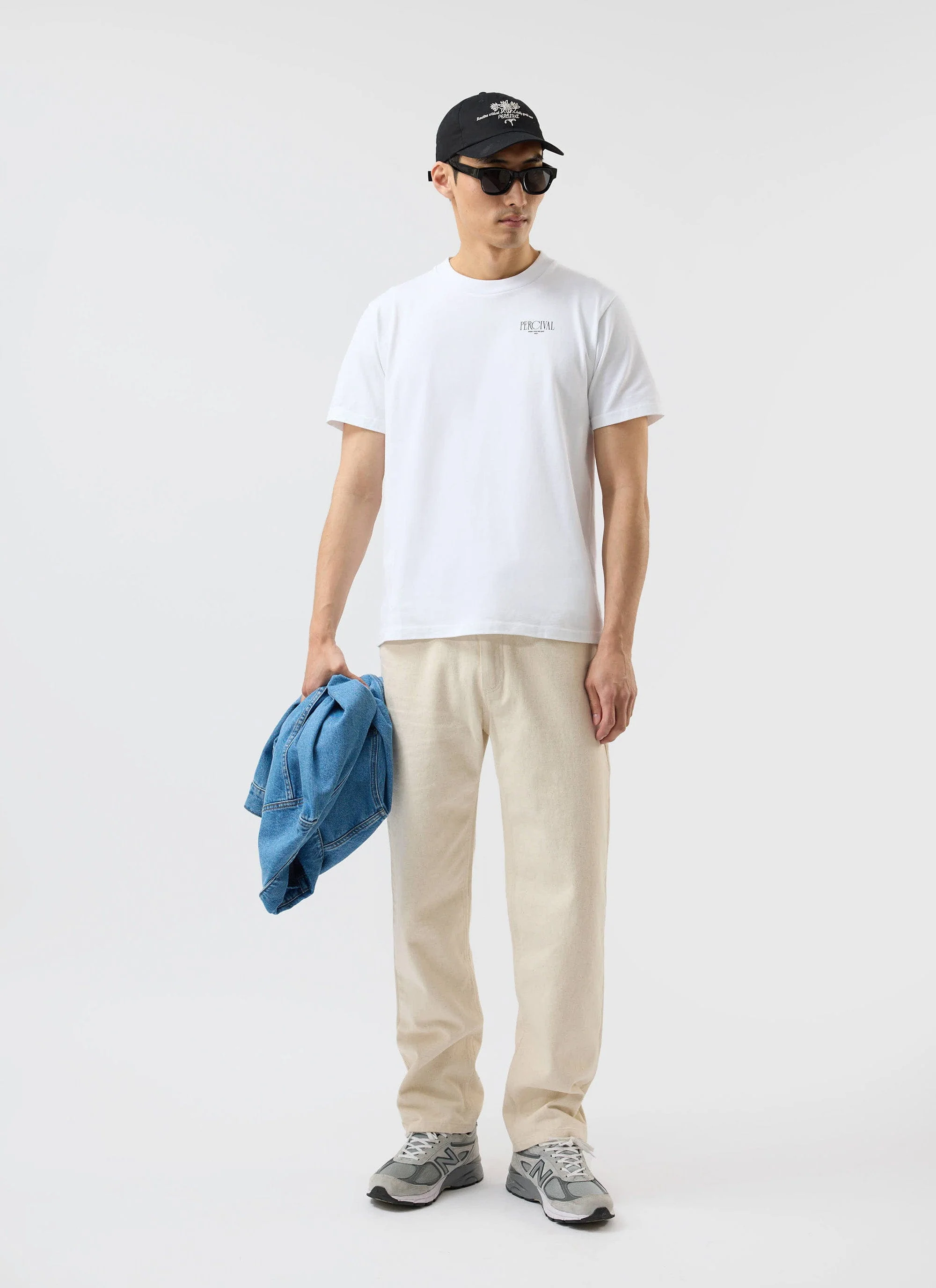 Bistro T Shirt | Embroidered Organic Cotton | White - Image 8