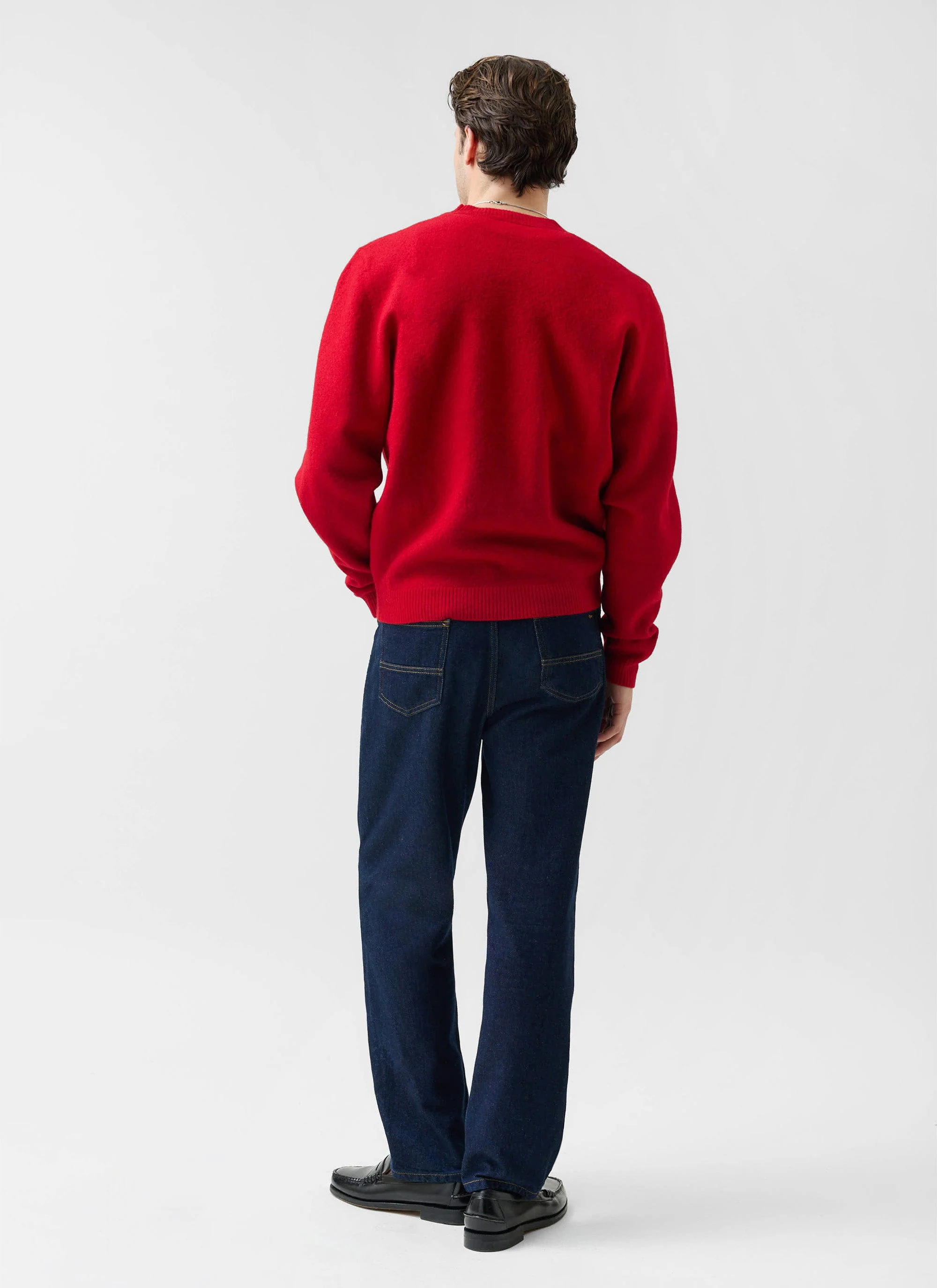 Felted Regular Jumper | Merino Wool | Red - Image 6