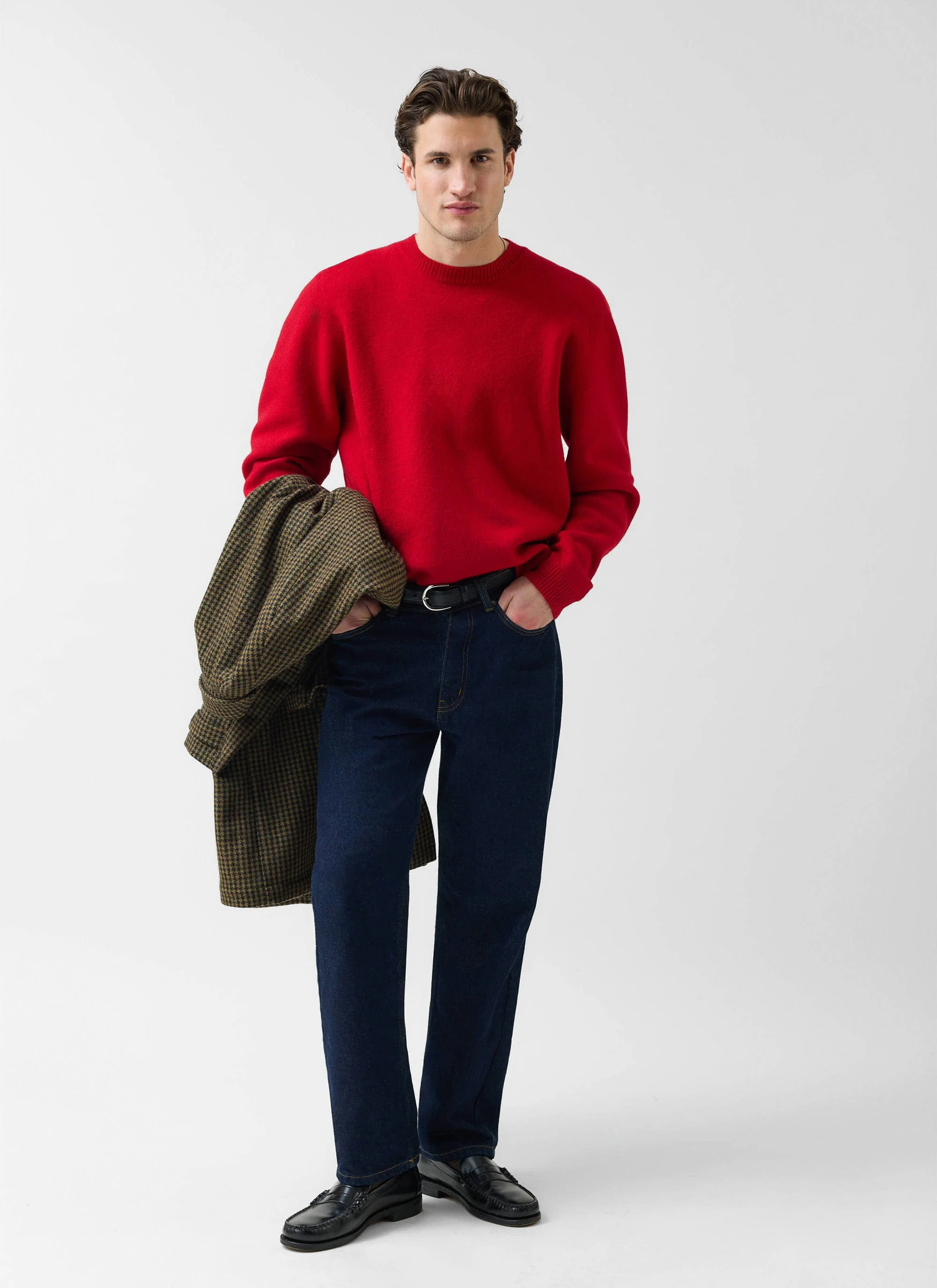 Felted Regular Jumper | Merino Wool | Red - Image 7