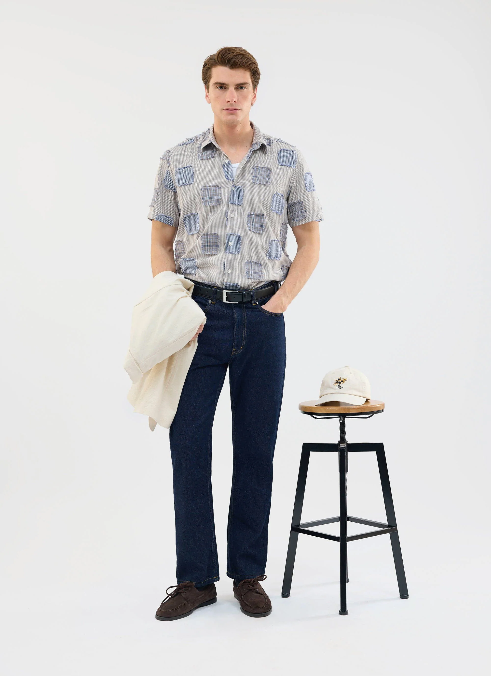 Bruno Boxy Clerk Shirt | Grey - Image 7
