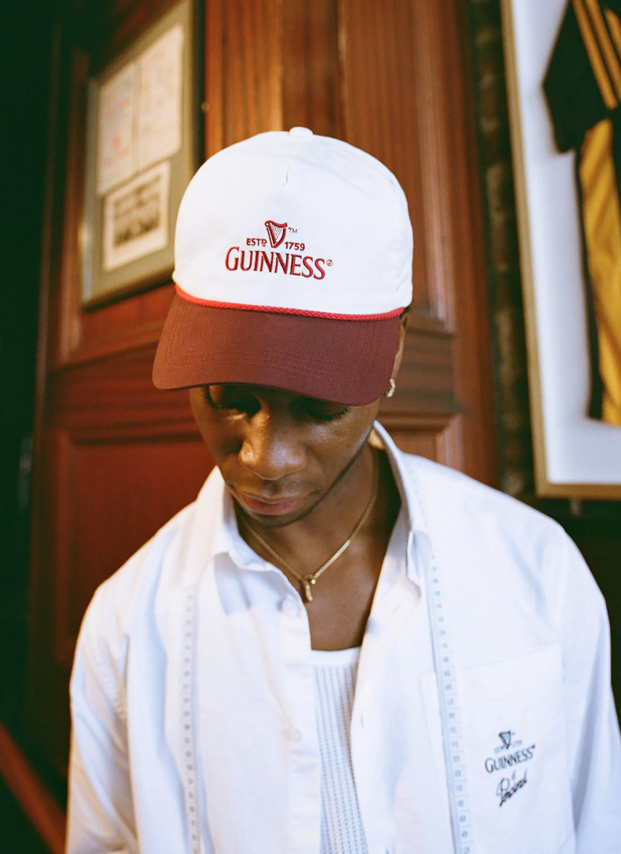 Button Down Boxy Shirt | Guinness x Percival | White - Image 6