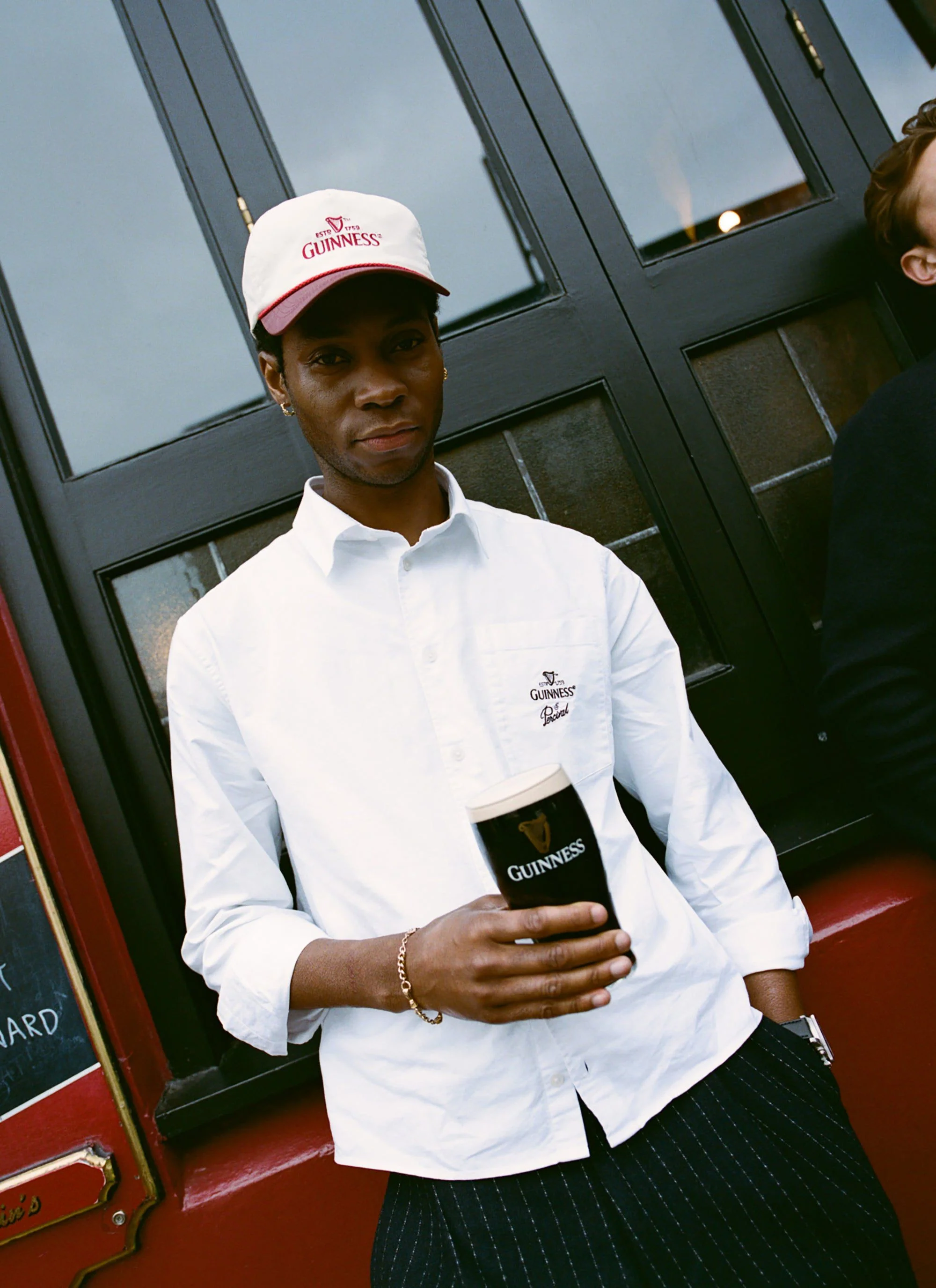 Button Down Boxy Shirt | Guinness x Percival | White - Image 7