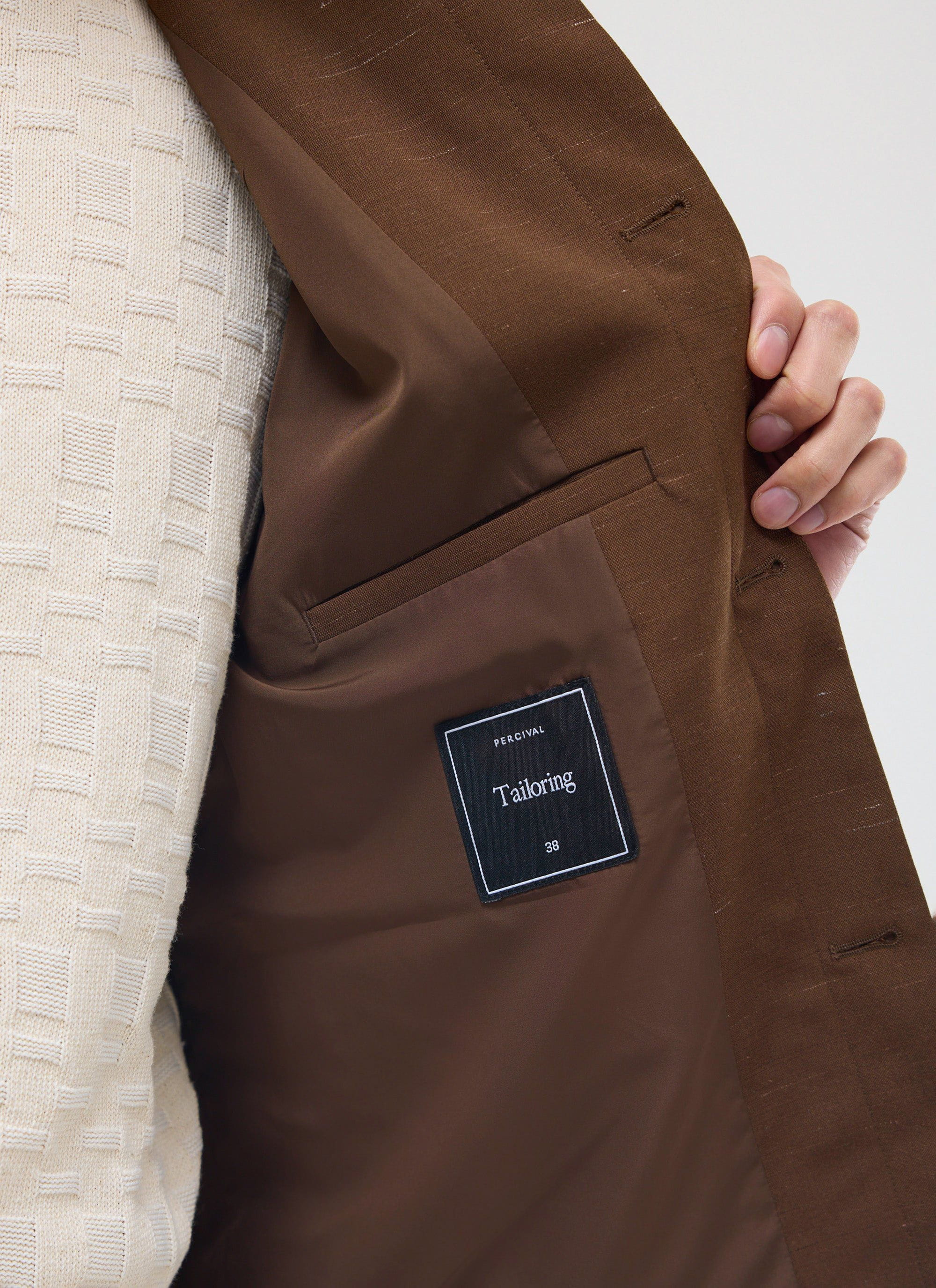Trentino Tailored Patch Pocket Jacket | Brown - Image 8