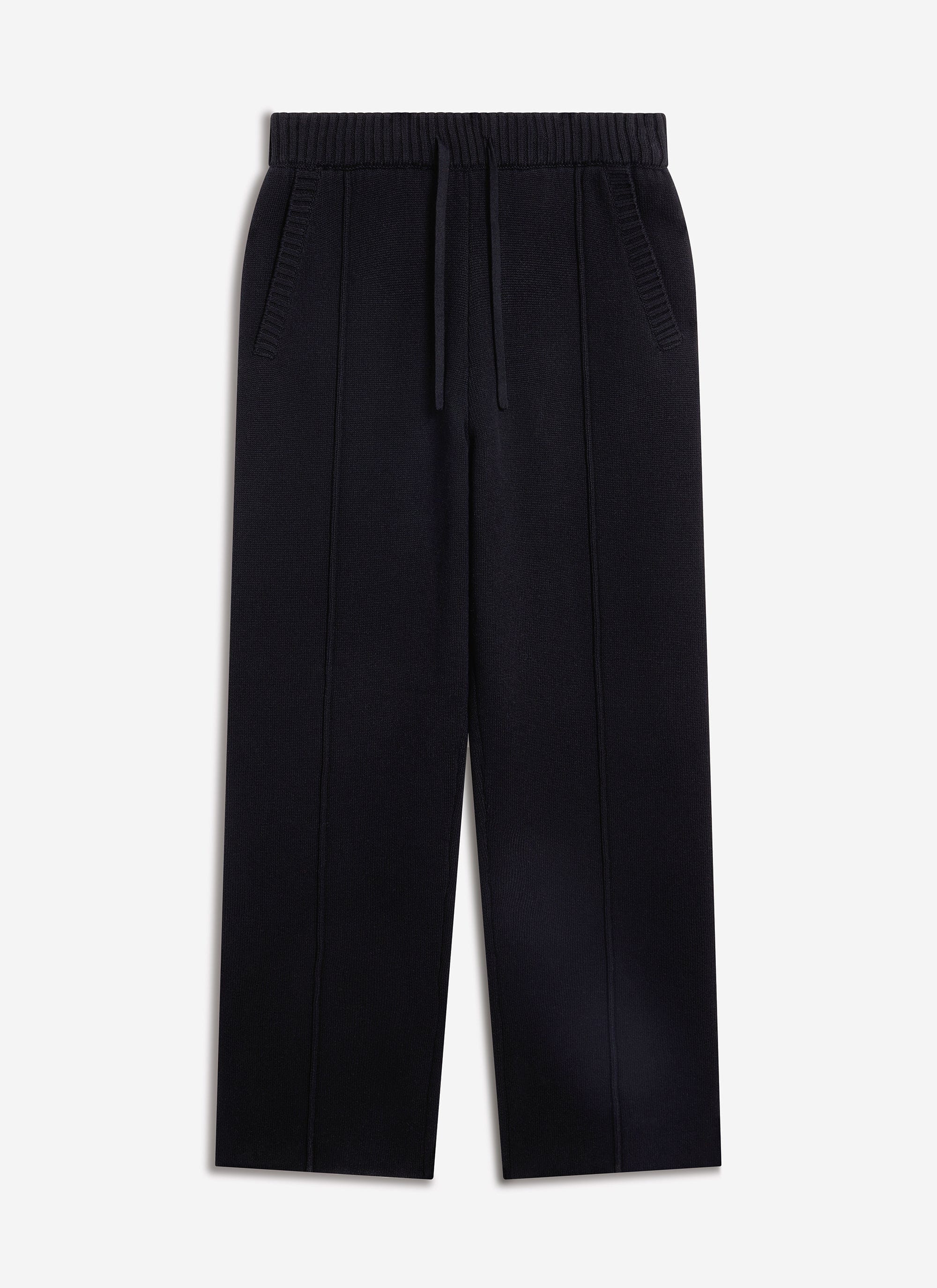 Chronicle Knitted Straight Leg Trackpant | Cotton | Black - Image 6
