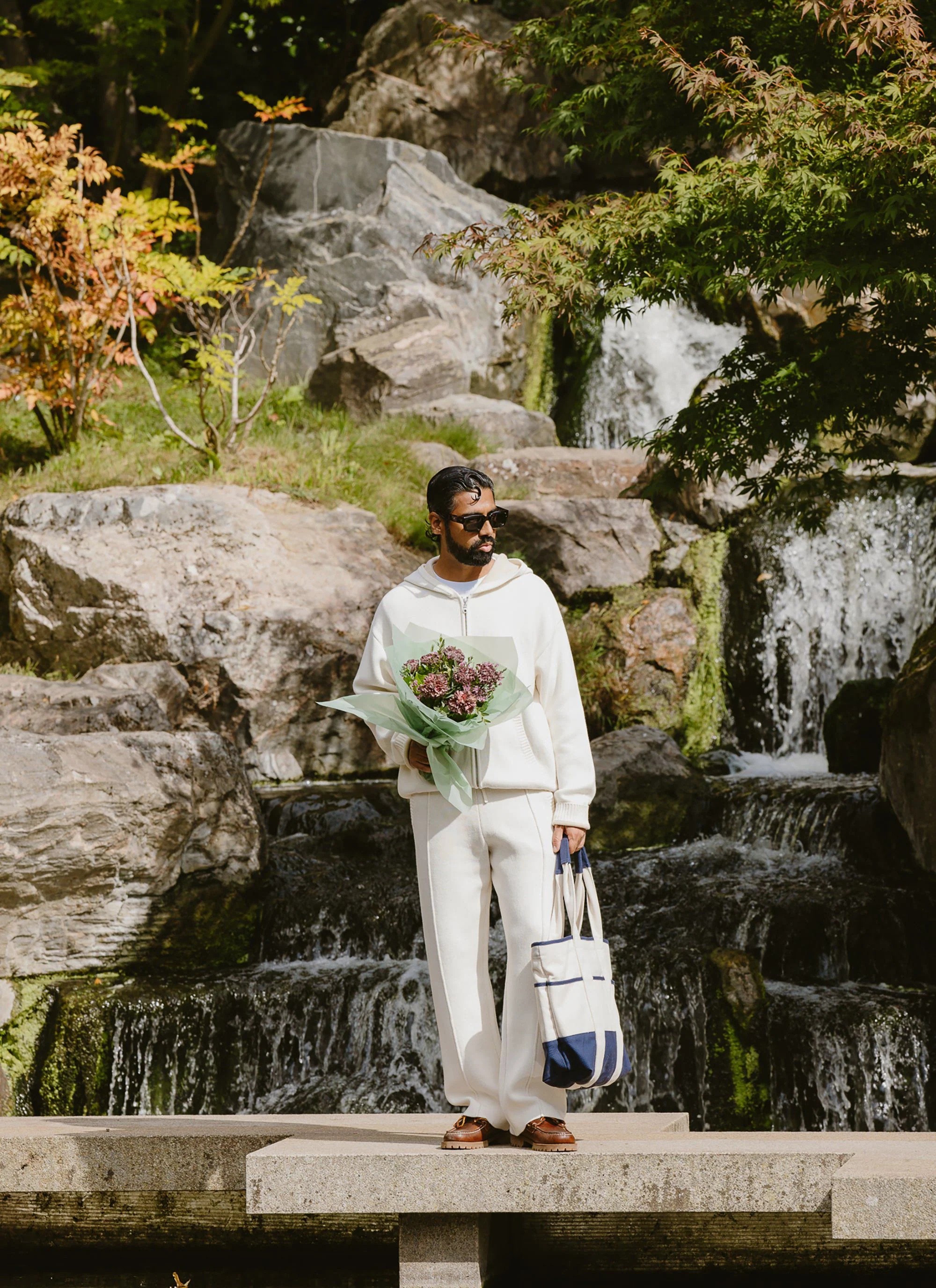 Chronicle Knitted Straight Leg Trackpant | Cotton | Cream - Image 8