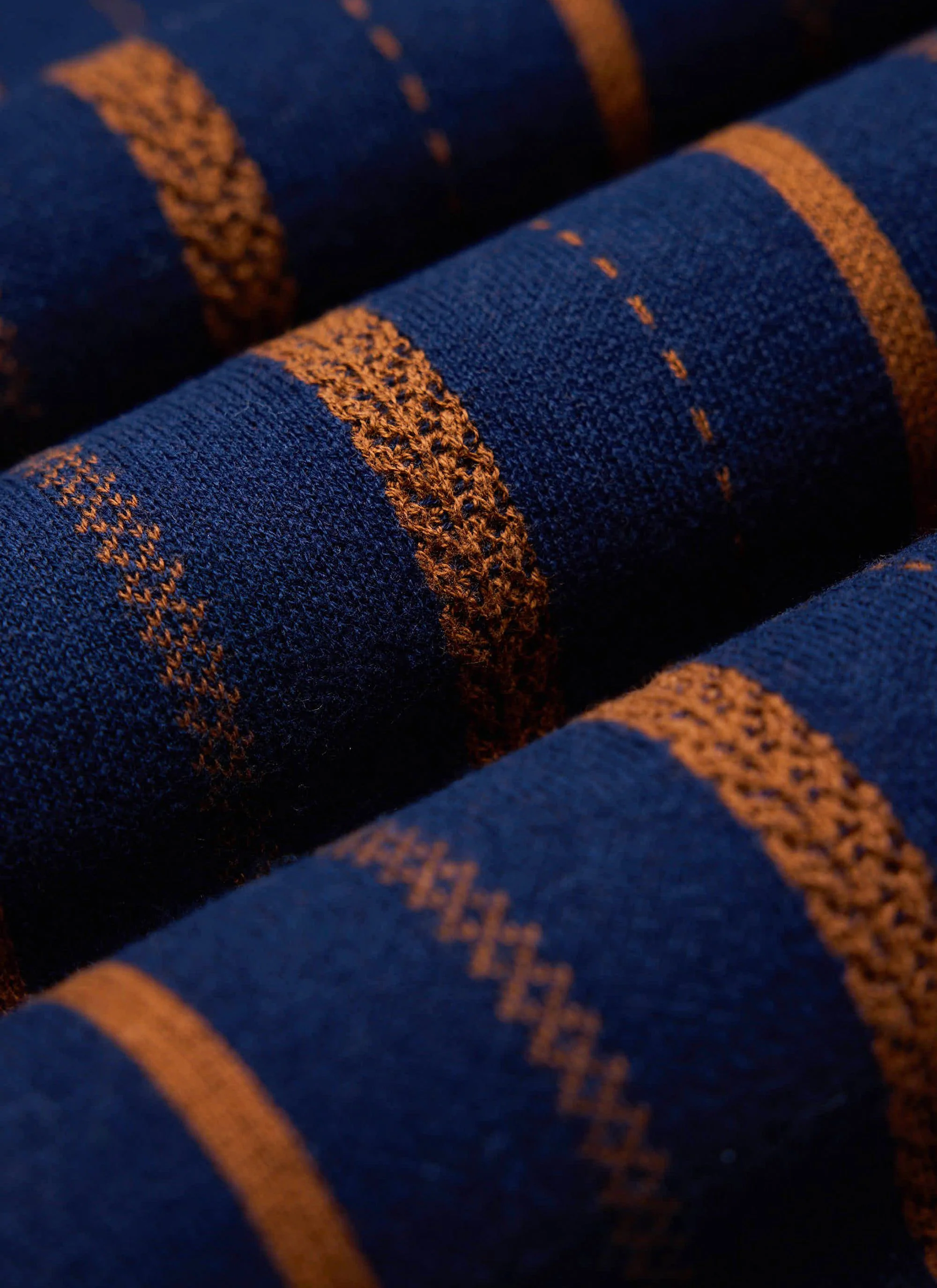 Citation Knitted Football Shirt | Cotton | Navy - Image 5