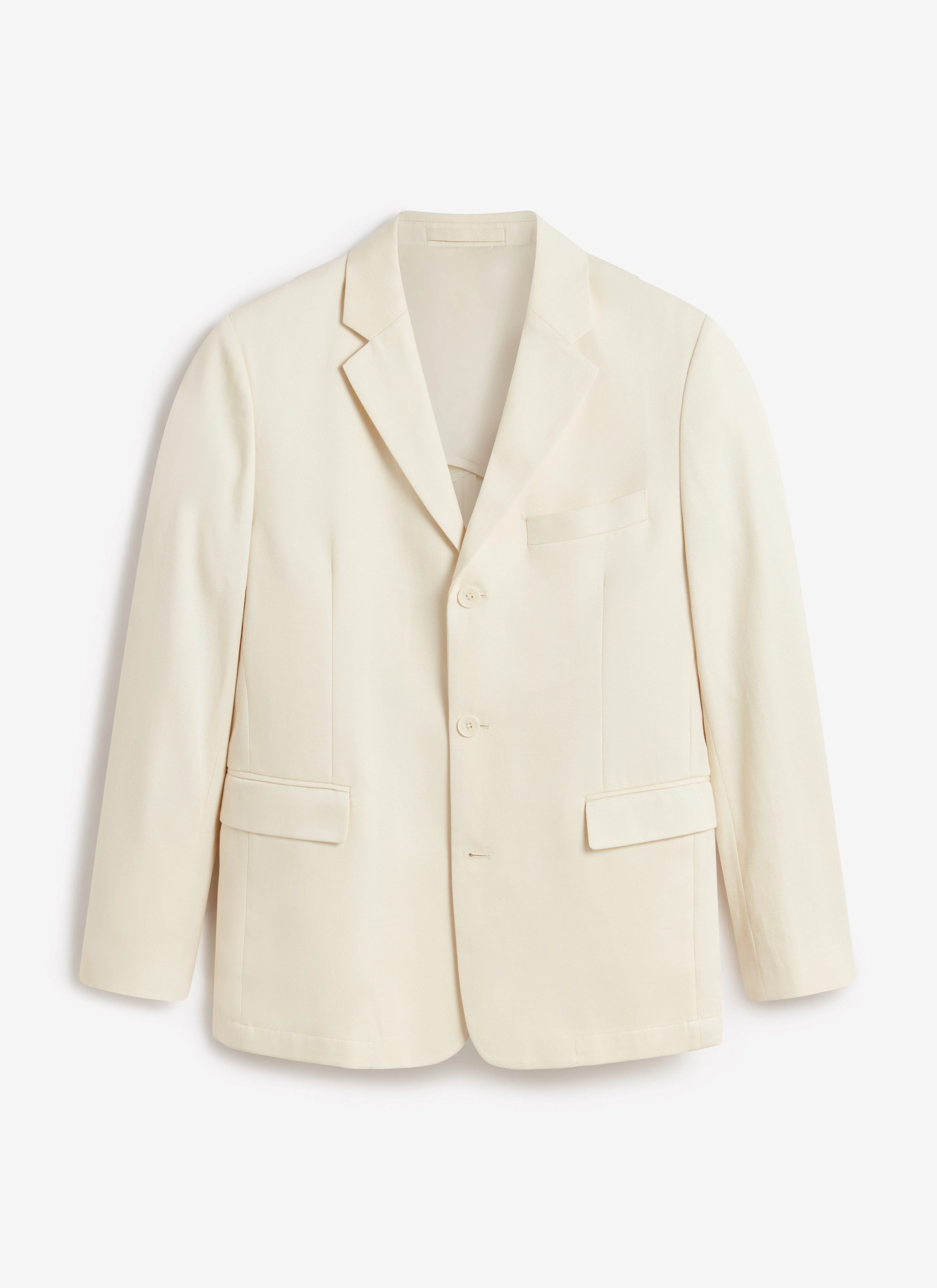 Clifton 3 Button Regular Blazer | Lyocell | Cream - Image 7