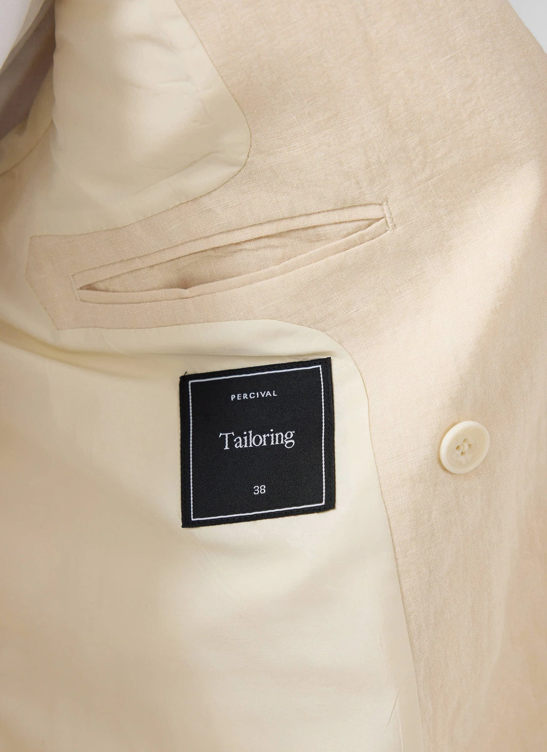 Clifton Double Breasted Blazer | Linen | Cream - Image 6
