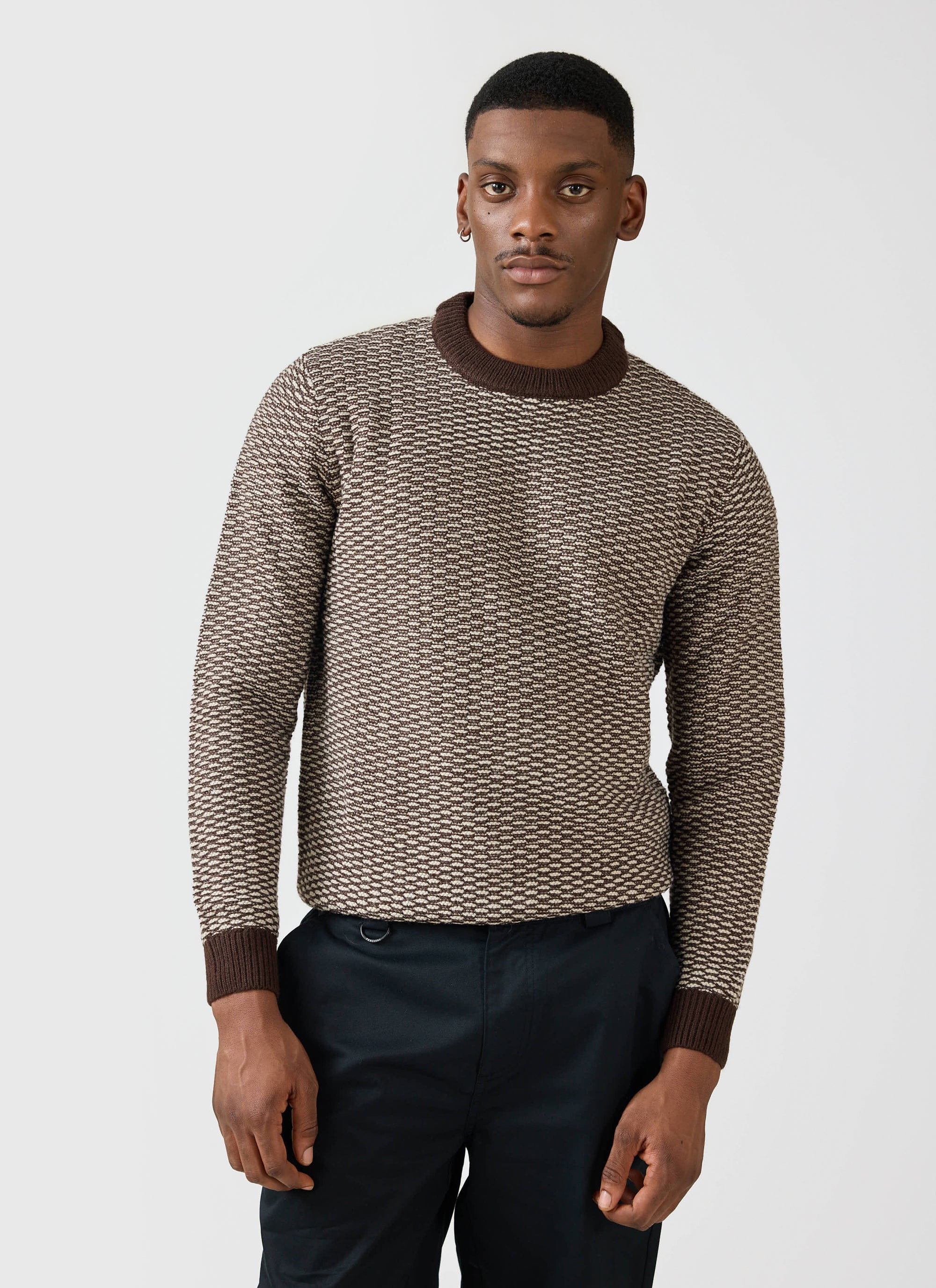 Charlestown Knitted Jumper | Chocolate Beige - Image 4