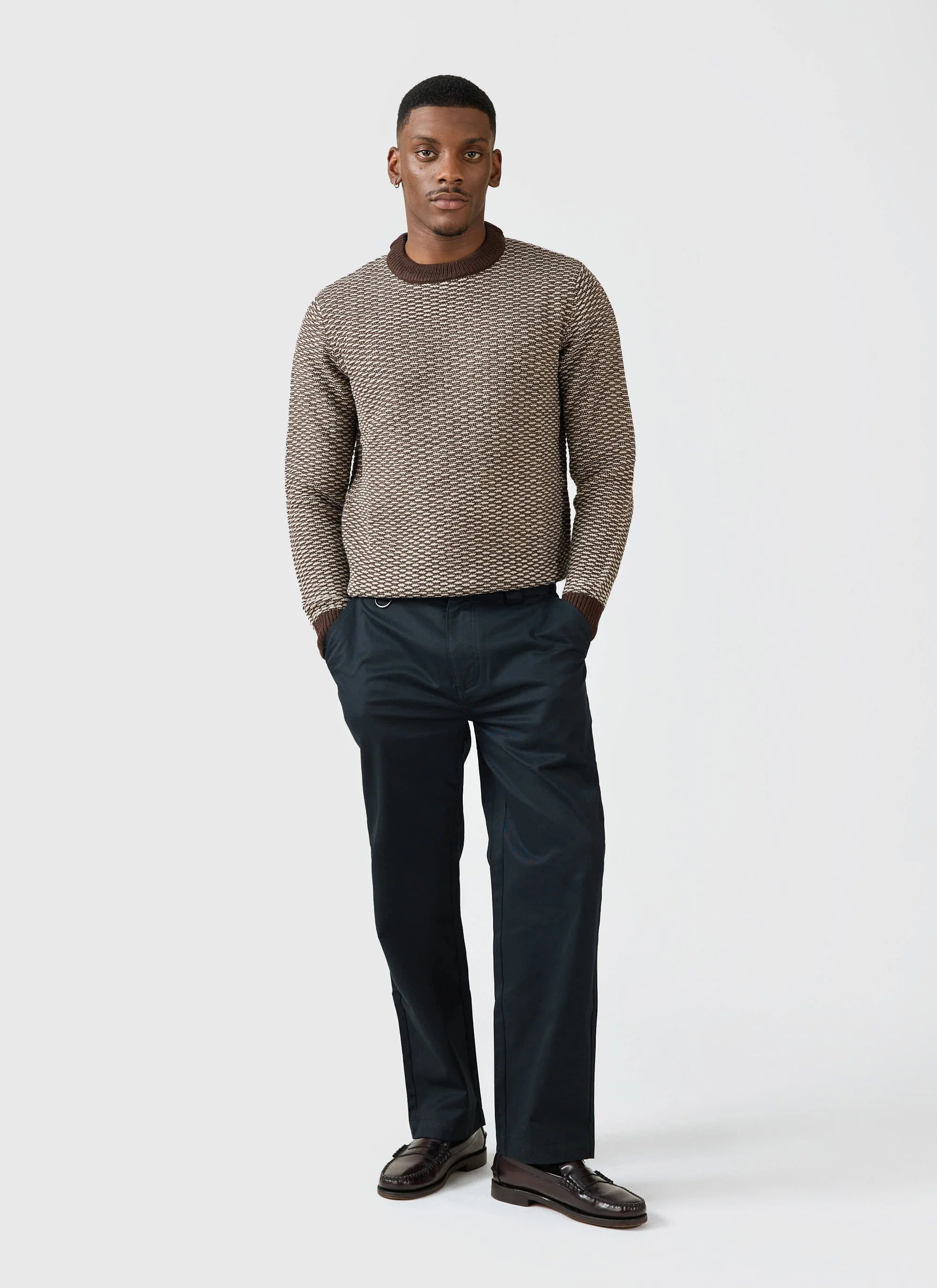 Charlestown Knitted Jumper | Chocolate Beige - Image 5