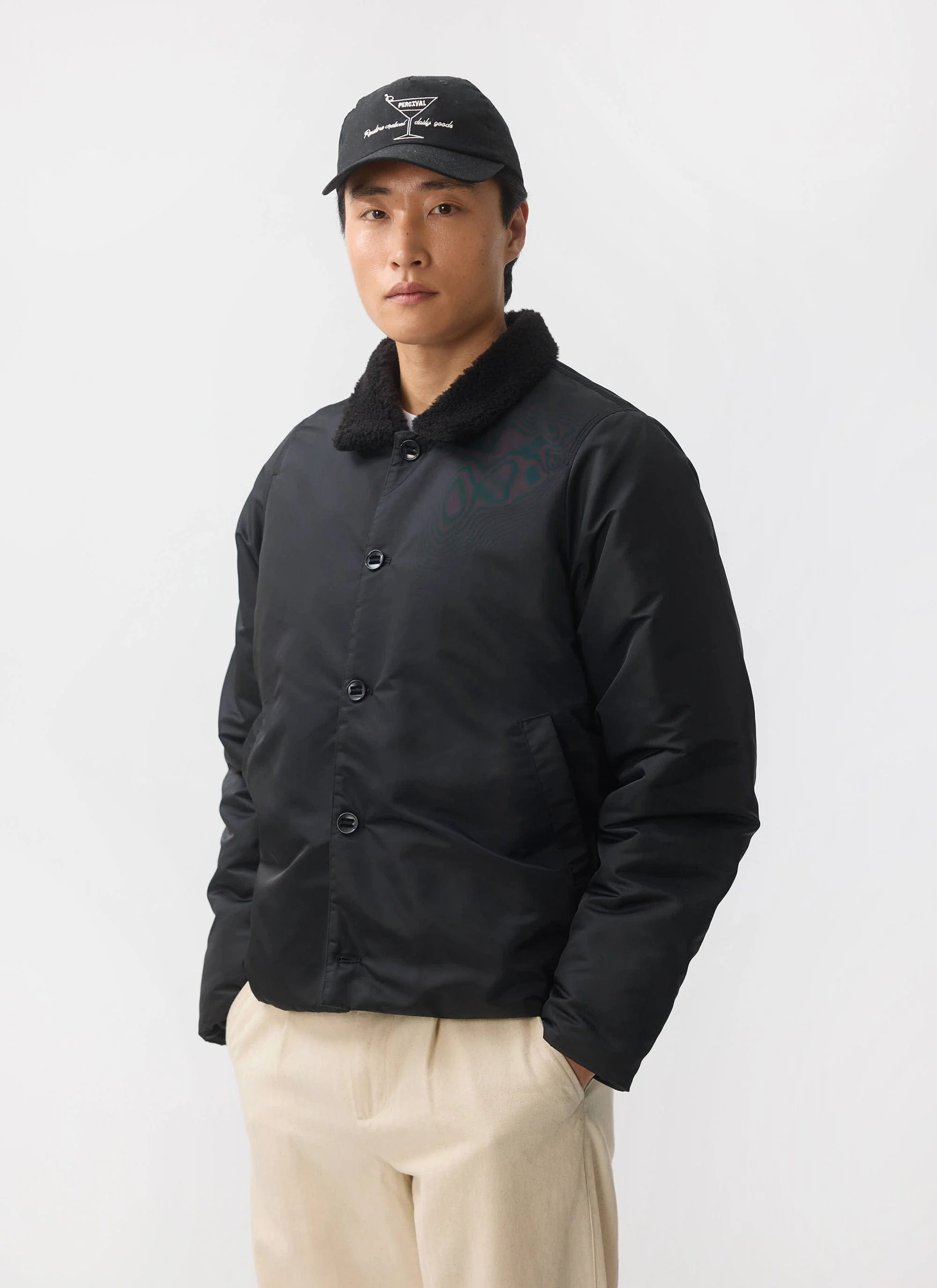 Doppio Bomber Jacket | Nylon | Black - Image 3