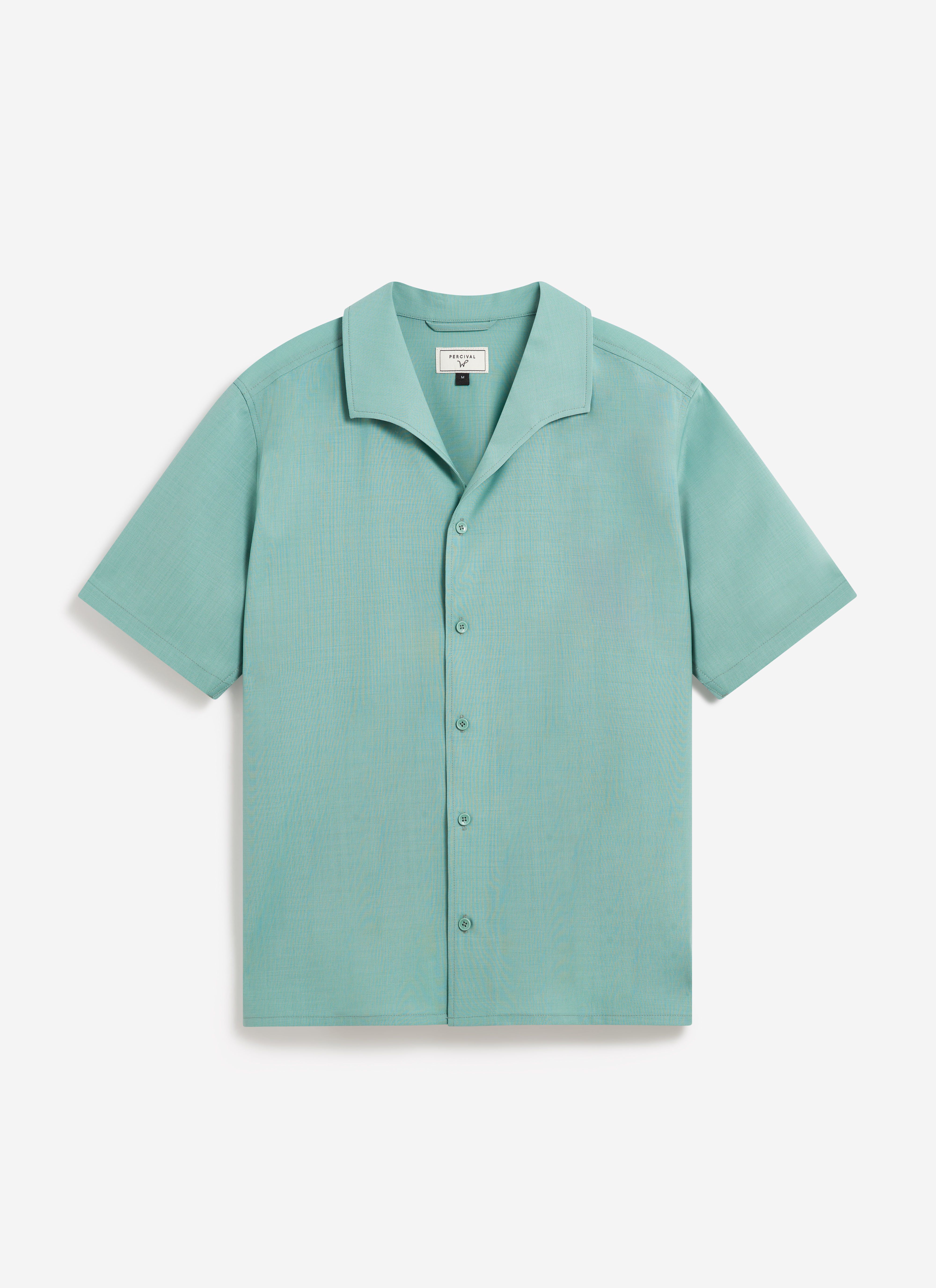 Drape Cuban Shirt | Percival x Warren | Mint Green - Image 3