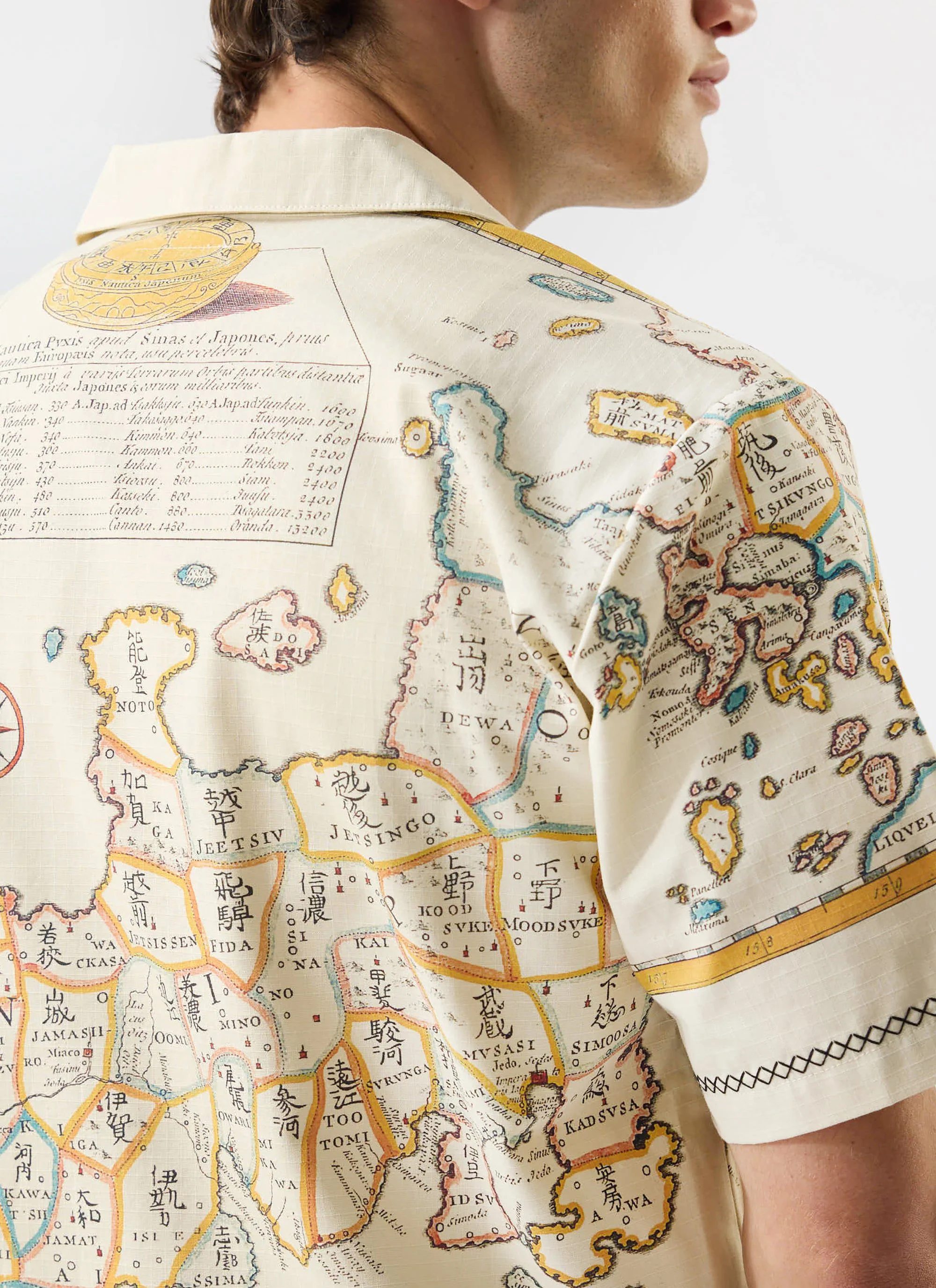 Ex Libris Cuban Shirt | Cotton Ripstop | Cream - Image 7