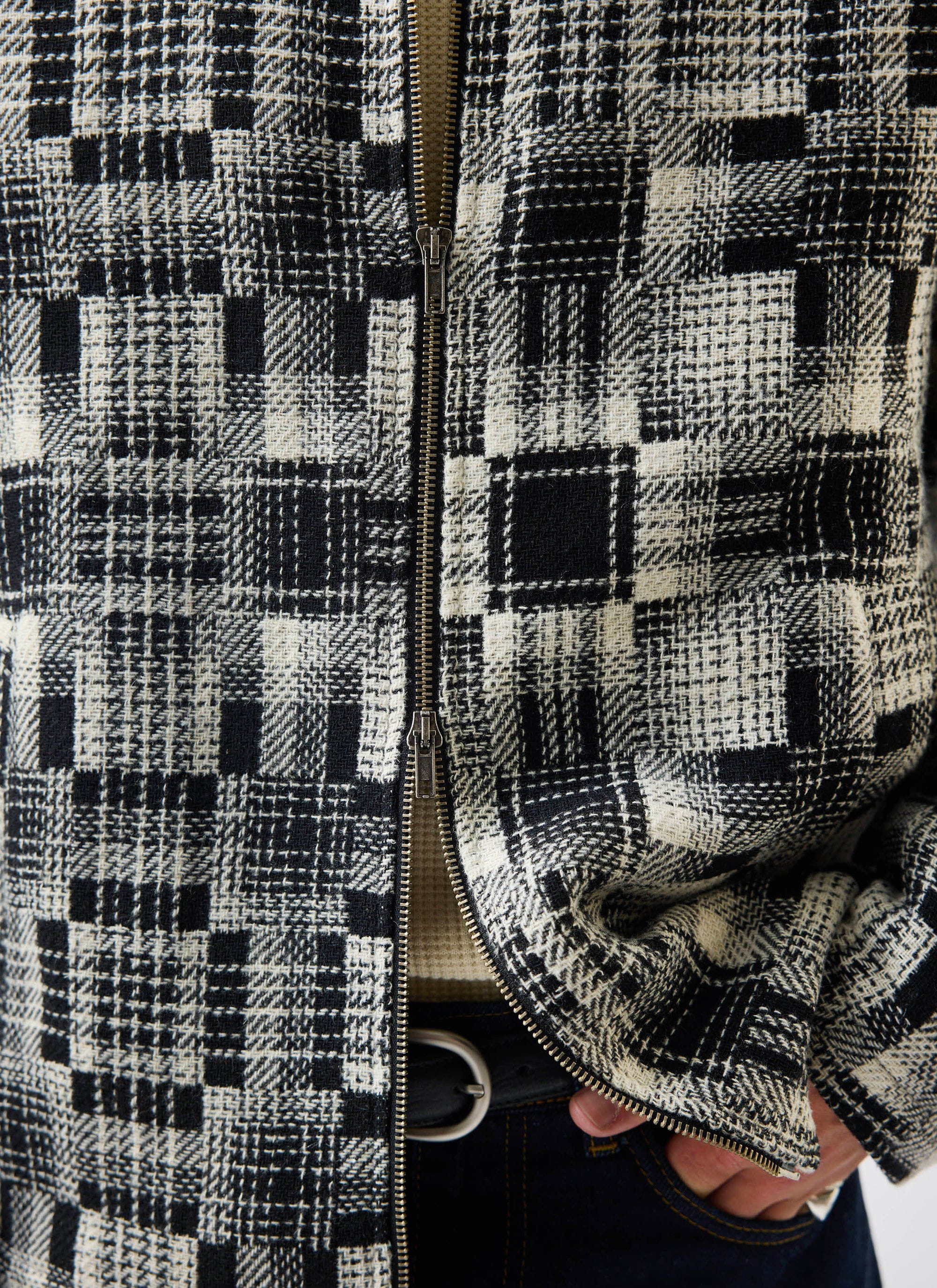 Men's Glossary Patchwork Jacket | Twill | Grey - Image 7
