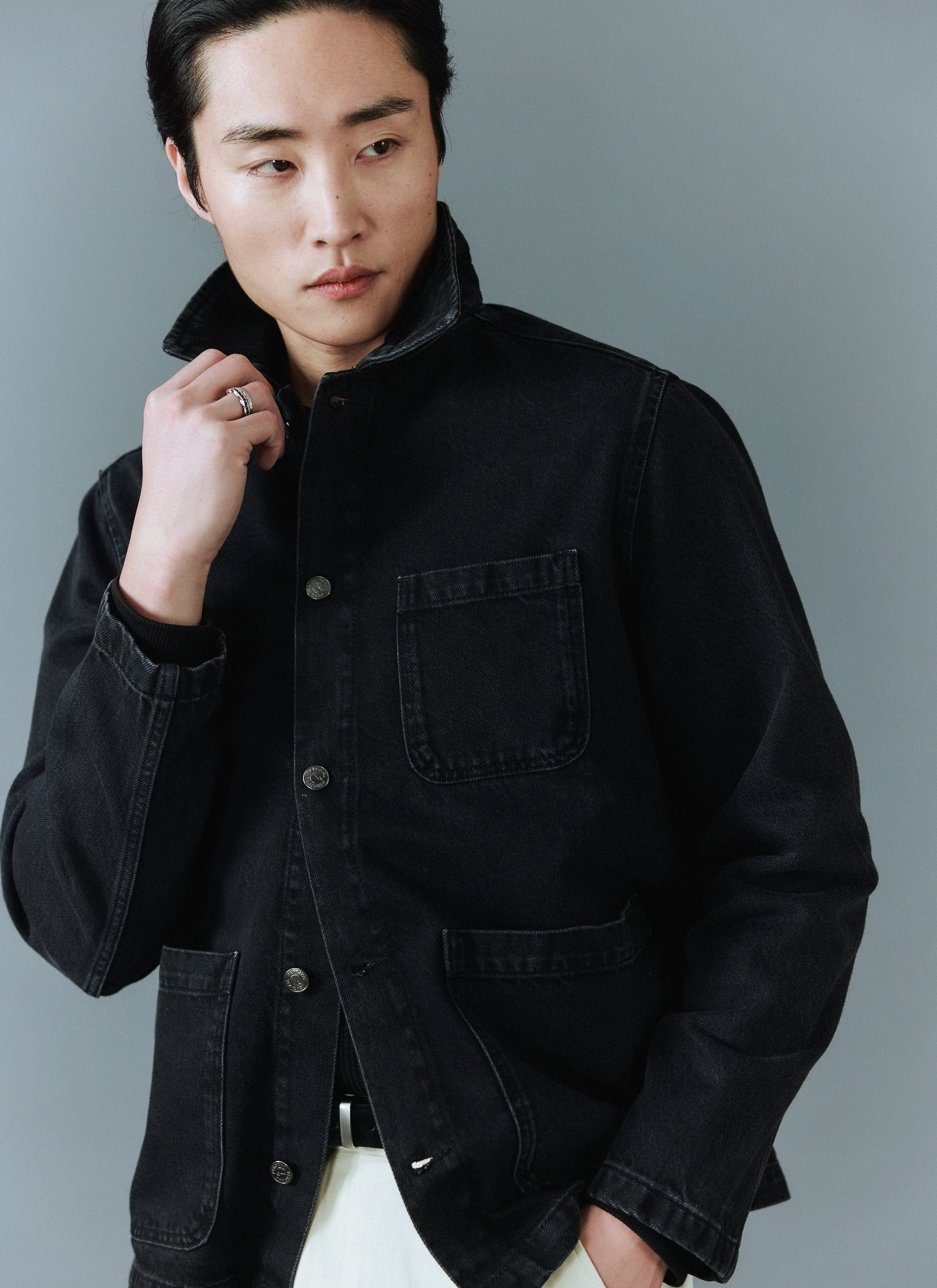 Gove Chore Jacket | Denim | Black