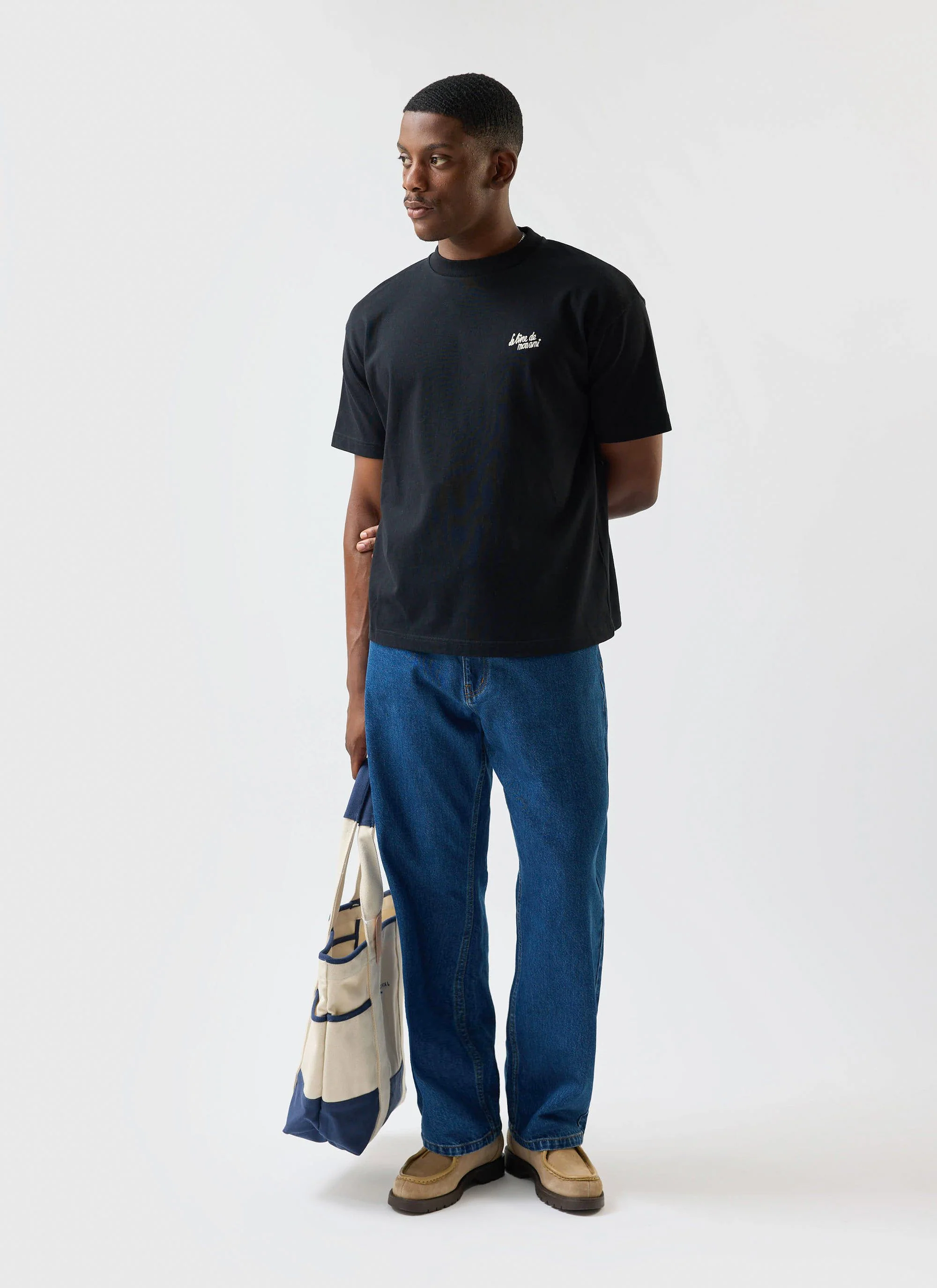 Le Livre De Mon Ami Oversized T Shirt | Cotton | Black - Image 7