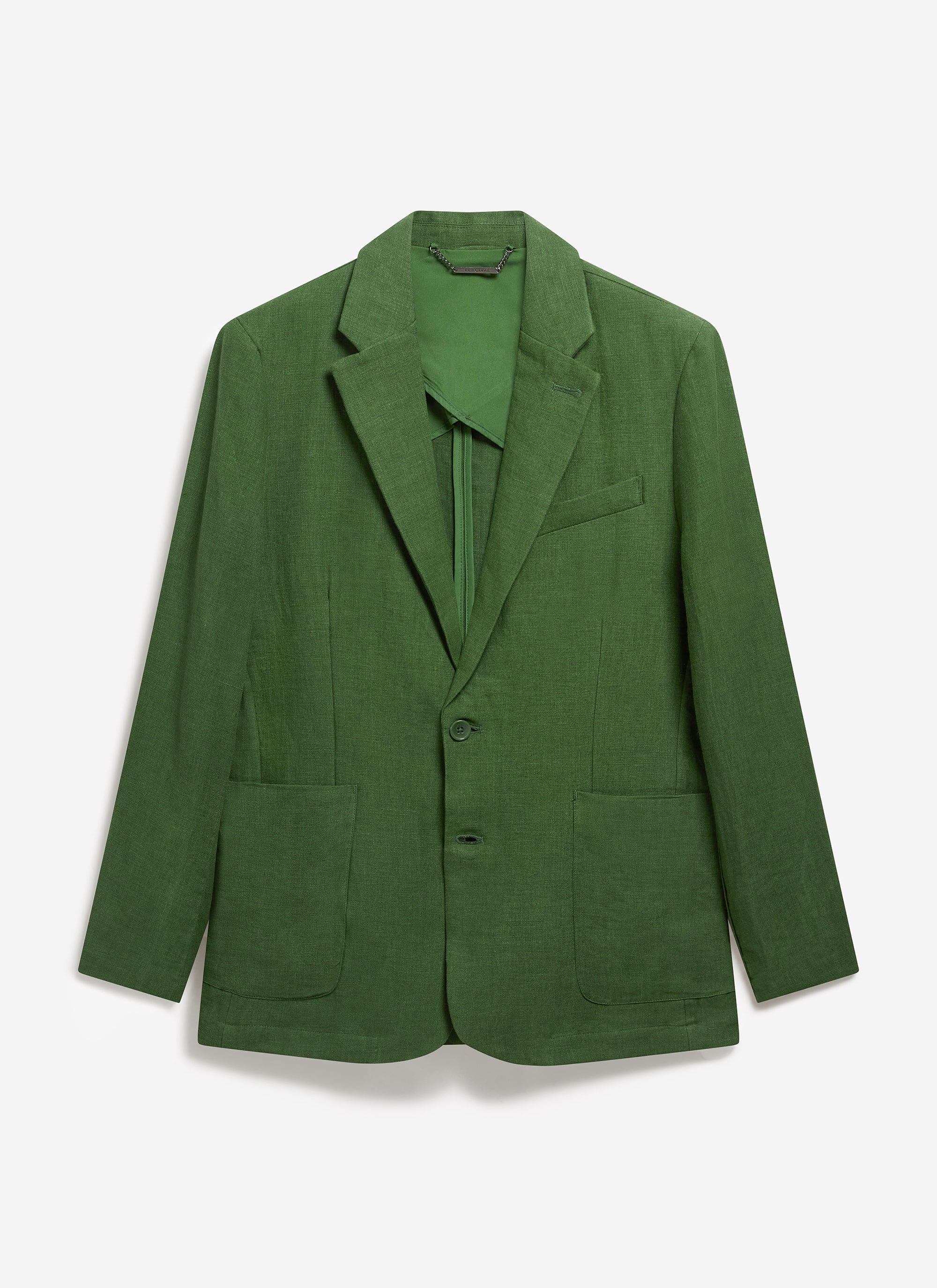 Tailored Linen Blazer | Suit Jacket | Forest - Image 8