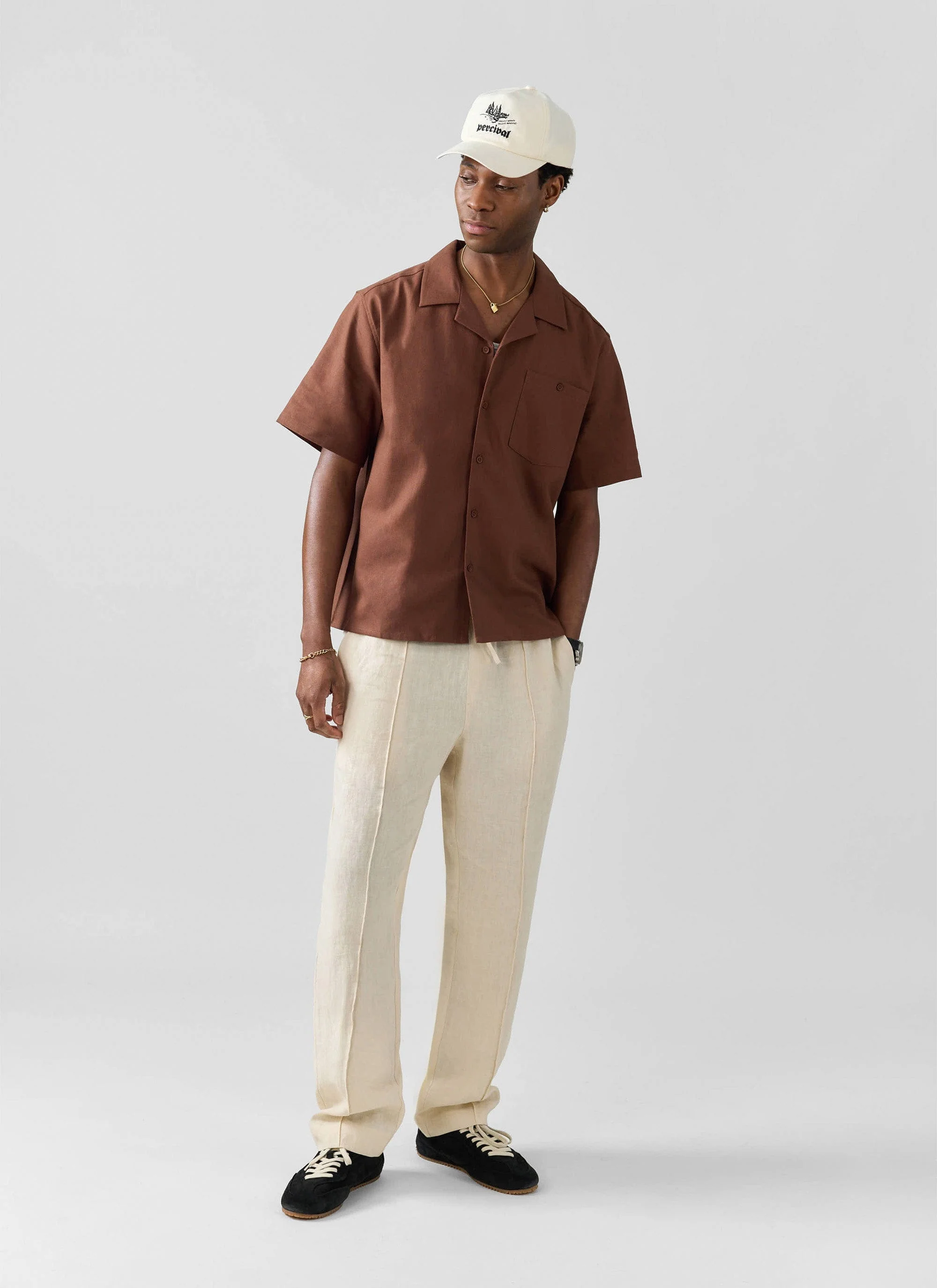 Lorena Wide Leg Trousers | Linen | Cream - Image 5