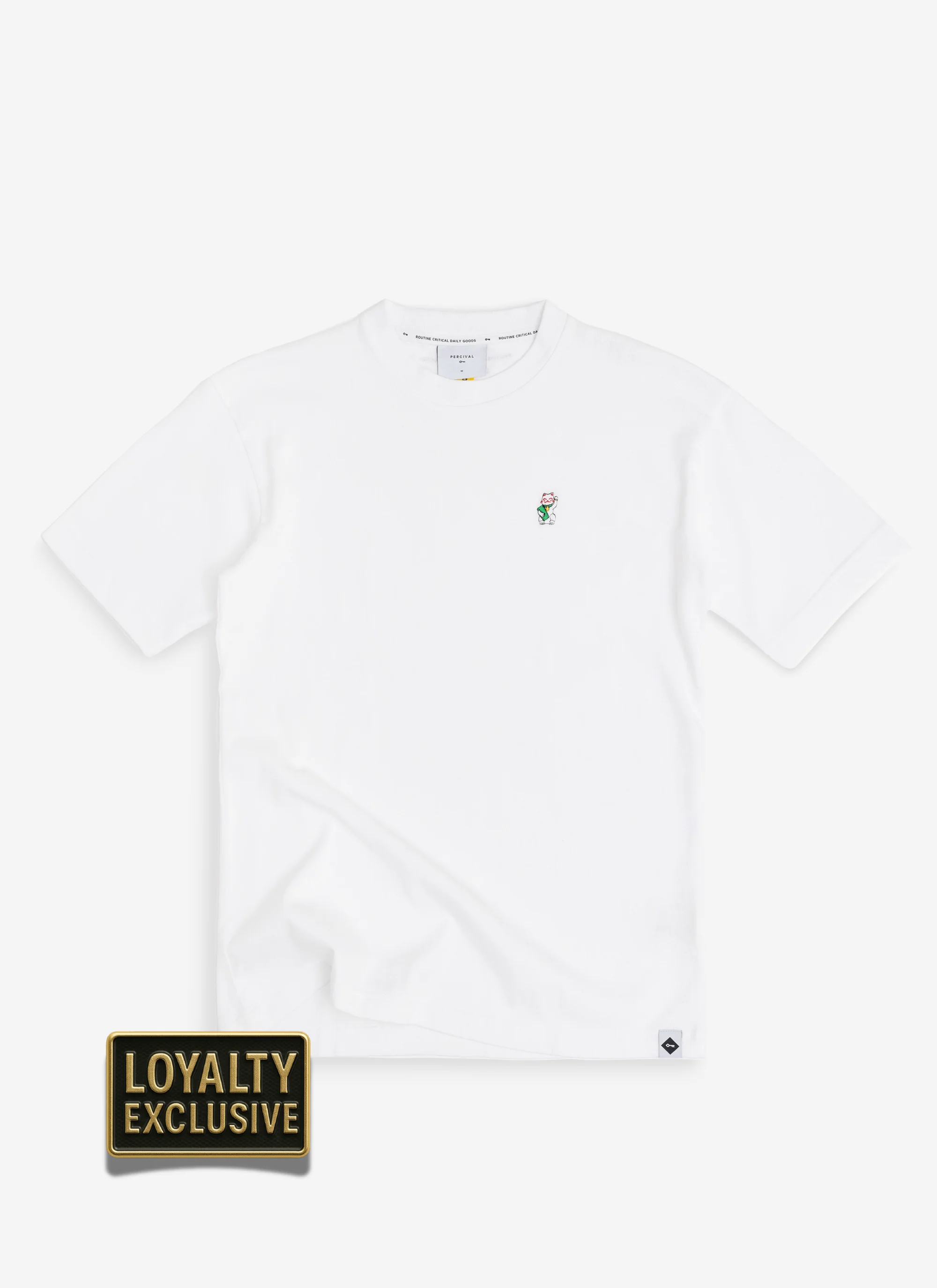 Loyalty T Shirt | Lucky Cat | White