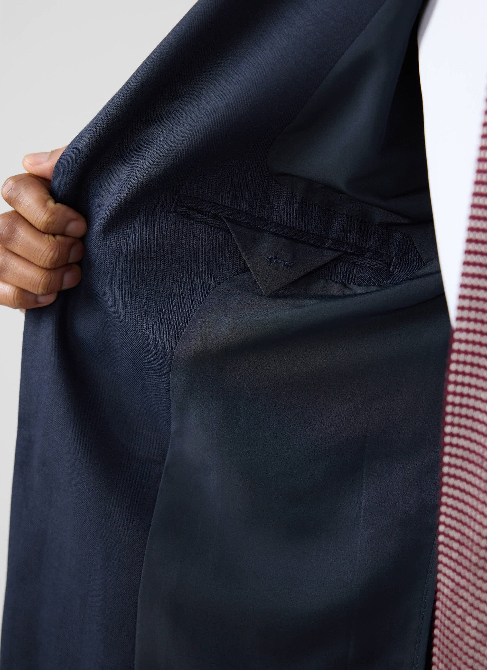 Lyocell Regular Blazer | Navy - Image 6