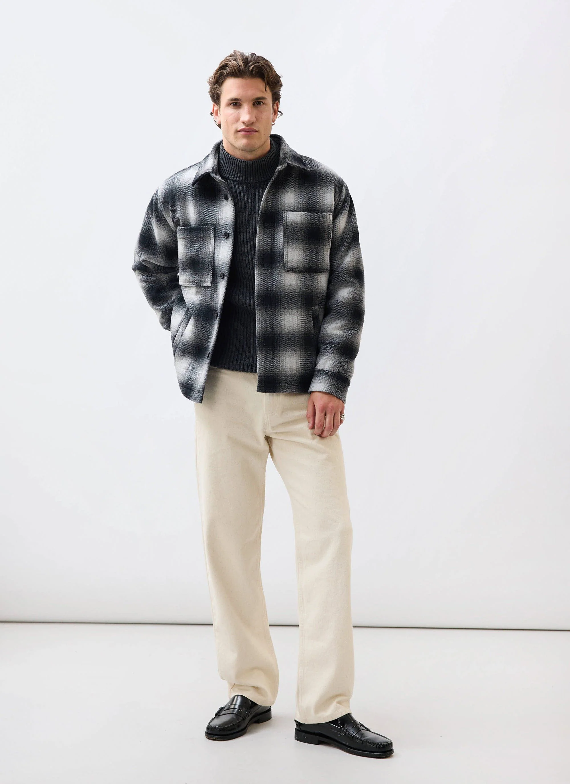 Check Overshirt | Grey - Image 8