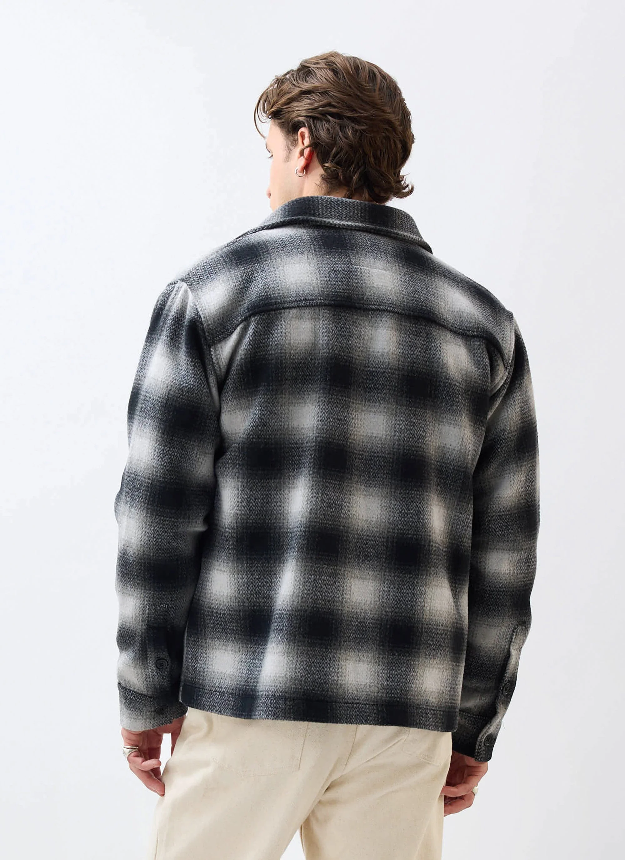 Check Overshirt | Grey - Image 9