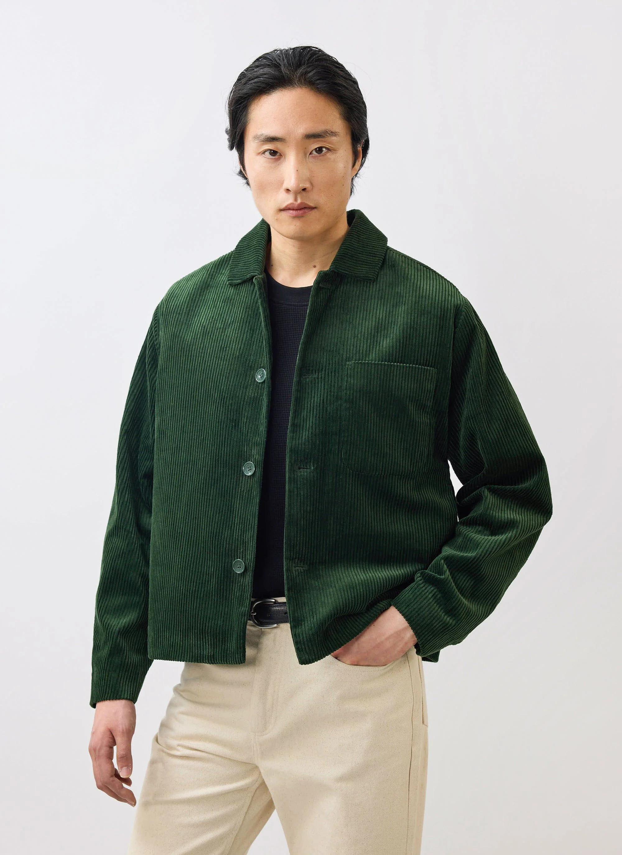 Cord Overshirt | Forest - Image 5