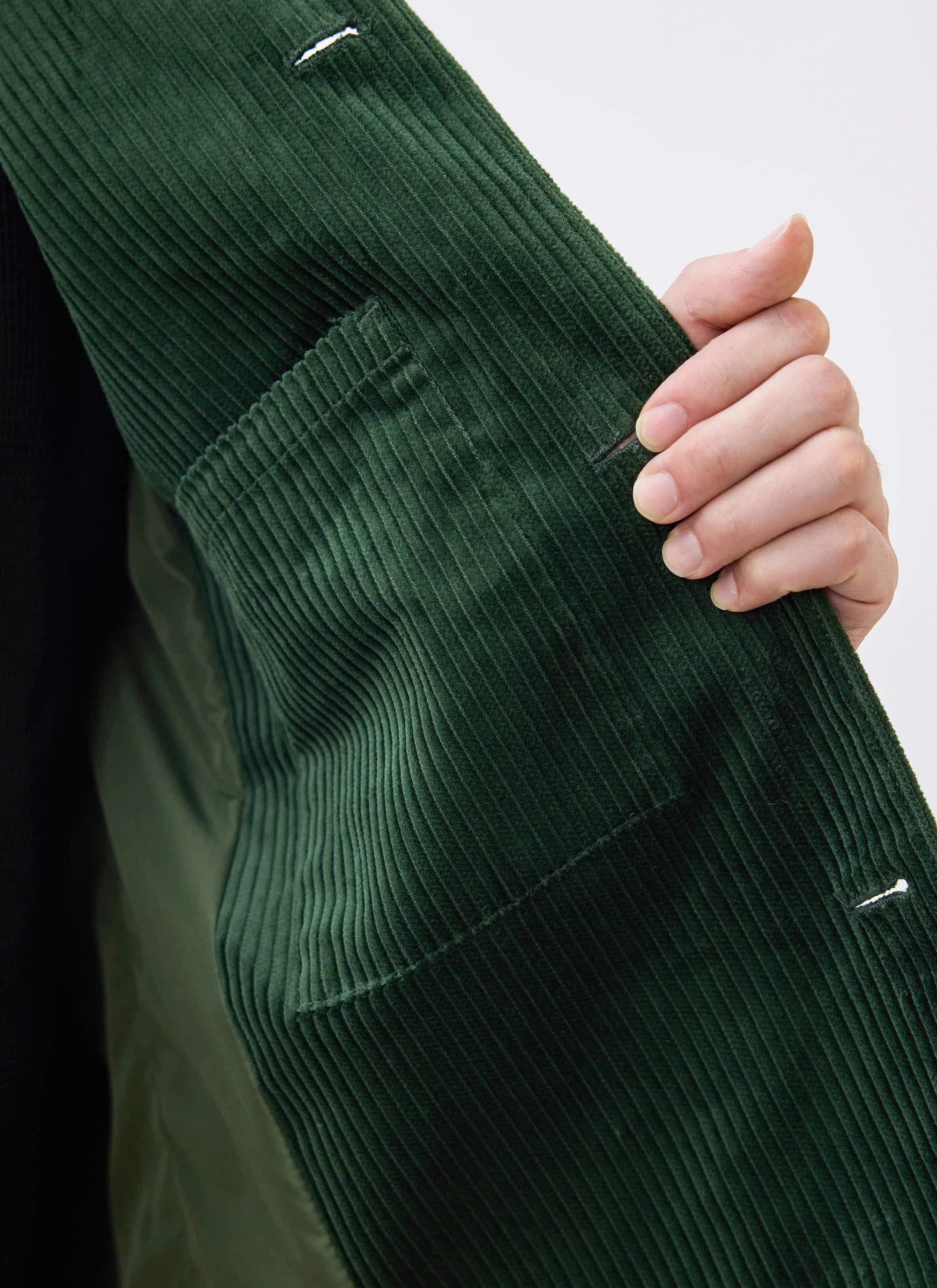 Cord Overshirt | Forest - Image 6