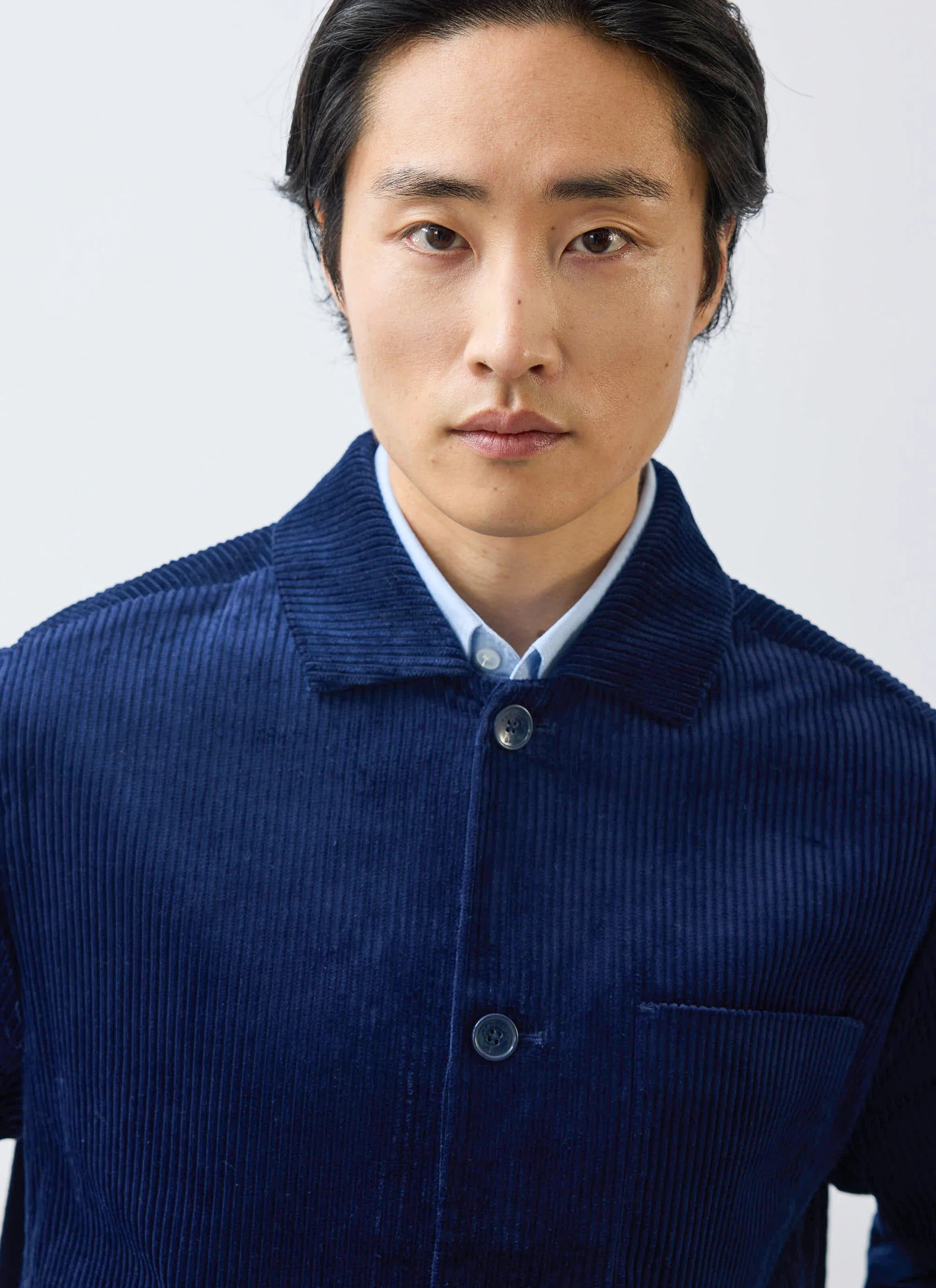 Cord Overshirt | Navy - Image 6