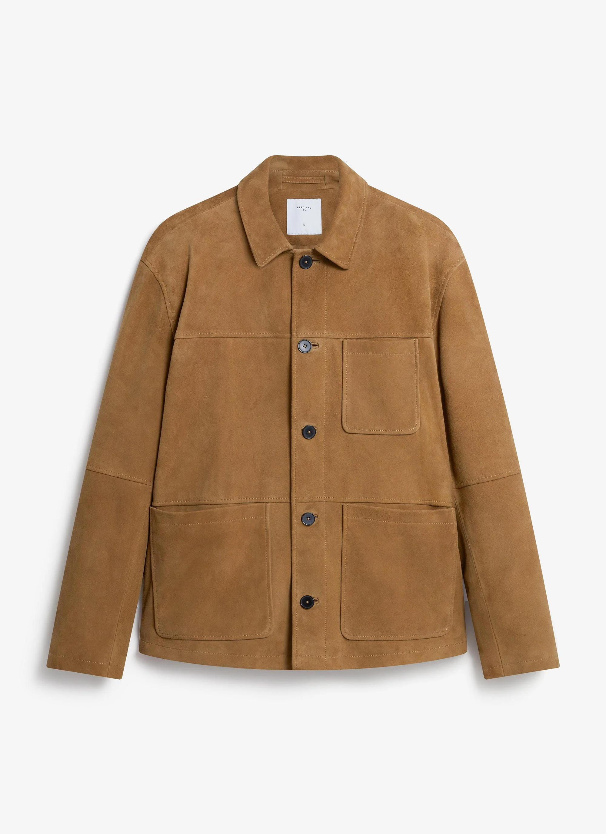 Afterward Suede Chore Jacket | Tan - Image 4