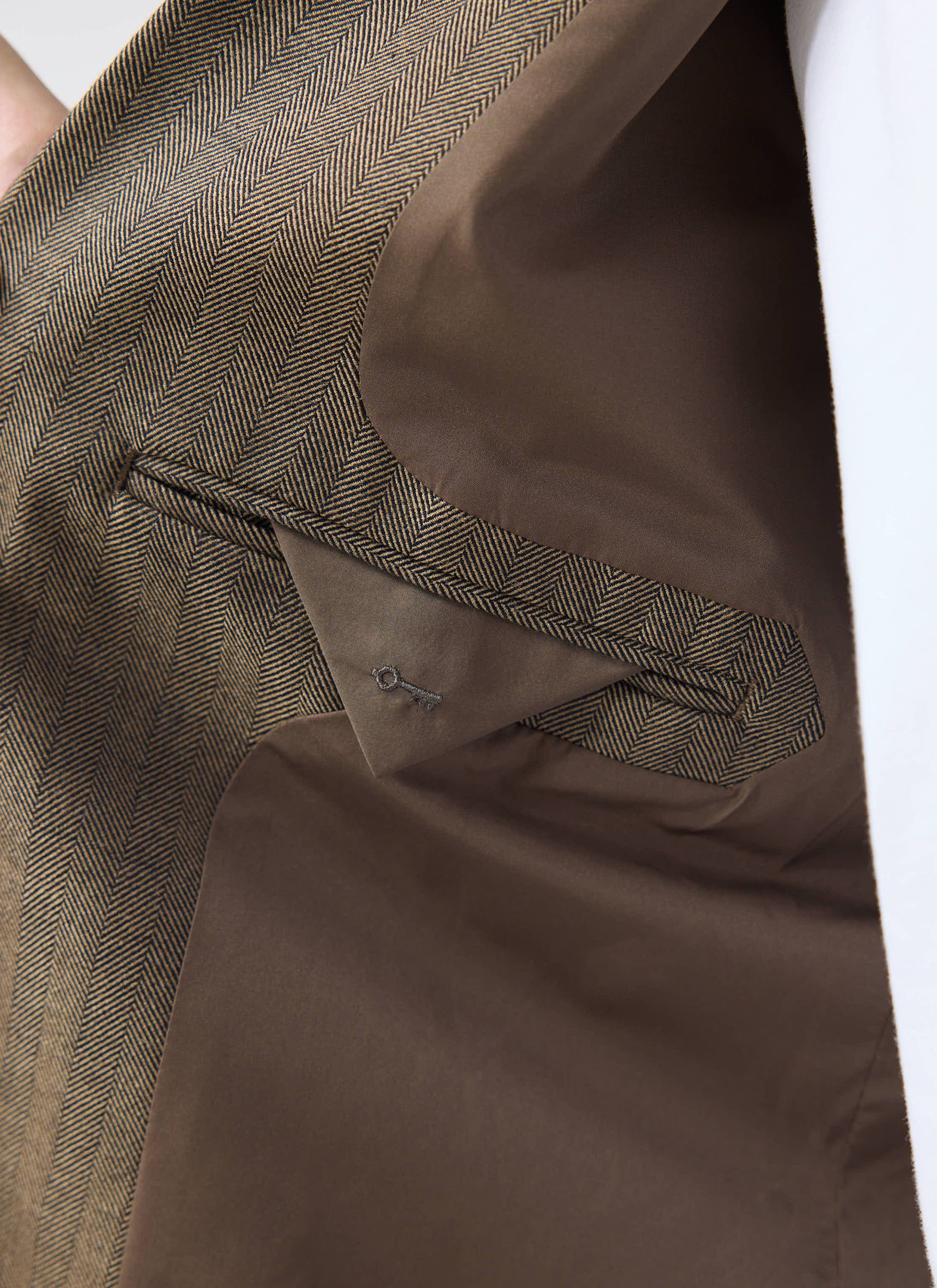 Grounds Tailored Blazer | Herringbone Wool | Oak - Image 5