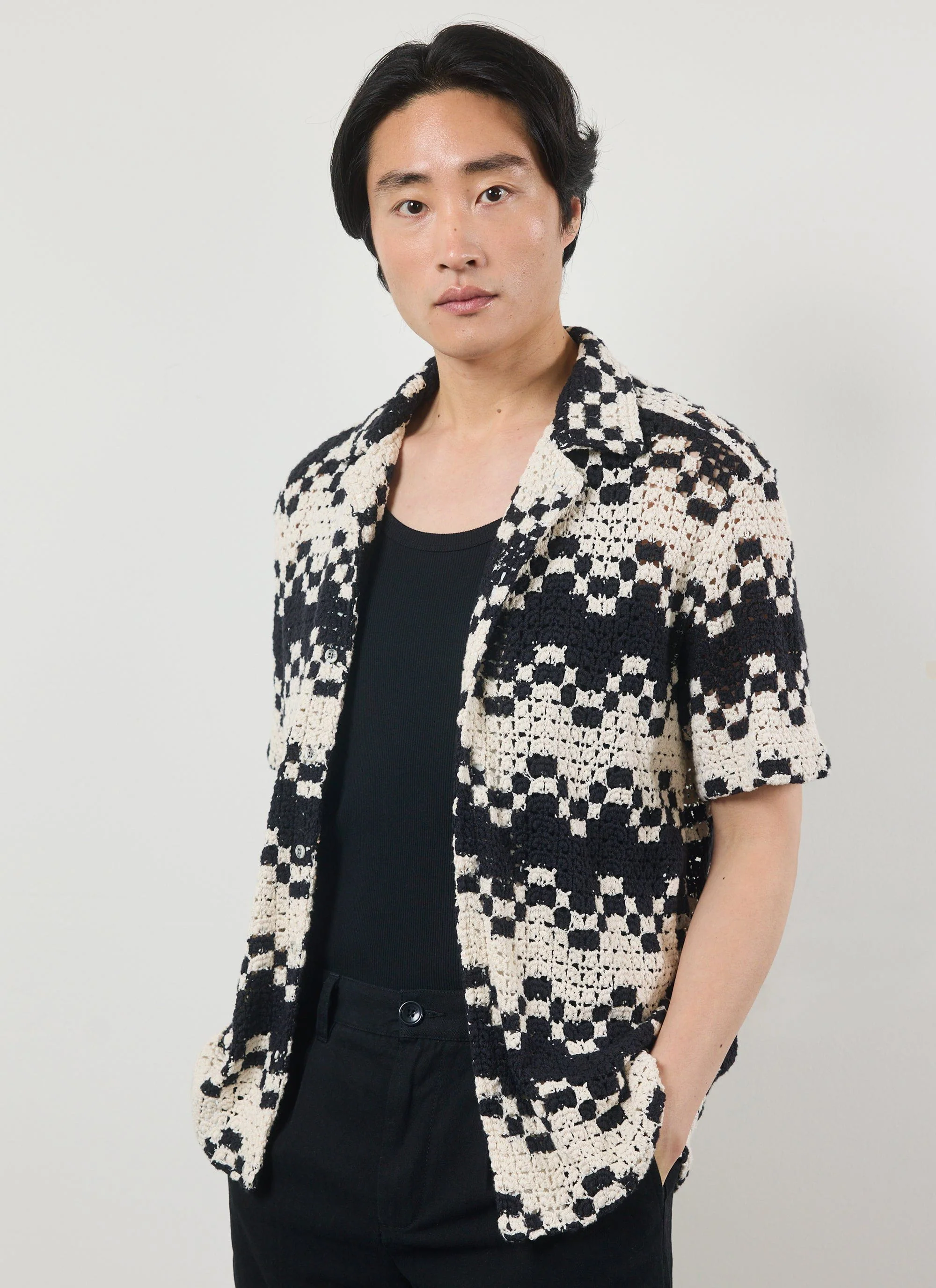 Naples Crochet Cuban Shirt | Cotton | Cream - Image 10