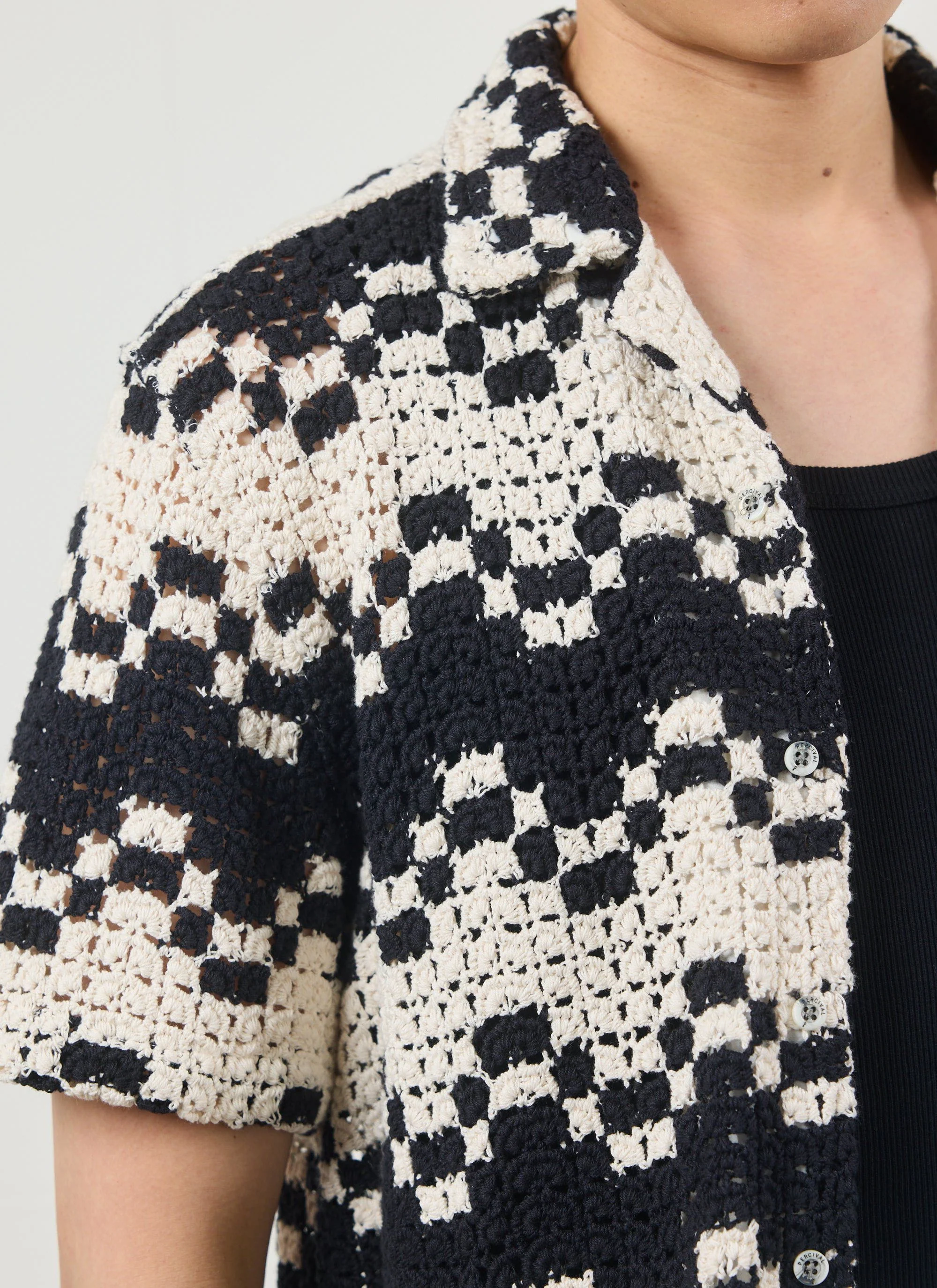 Naples Crochet Cuban Shirt | Cotton | Cream - Image 11