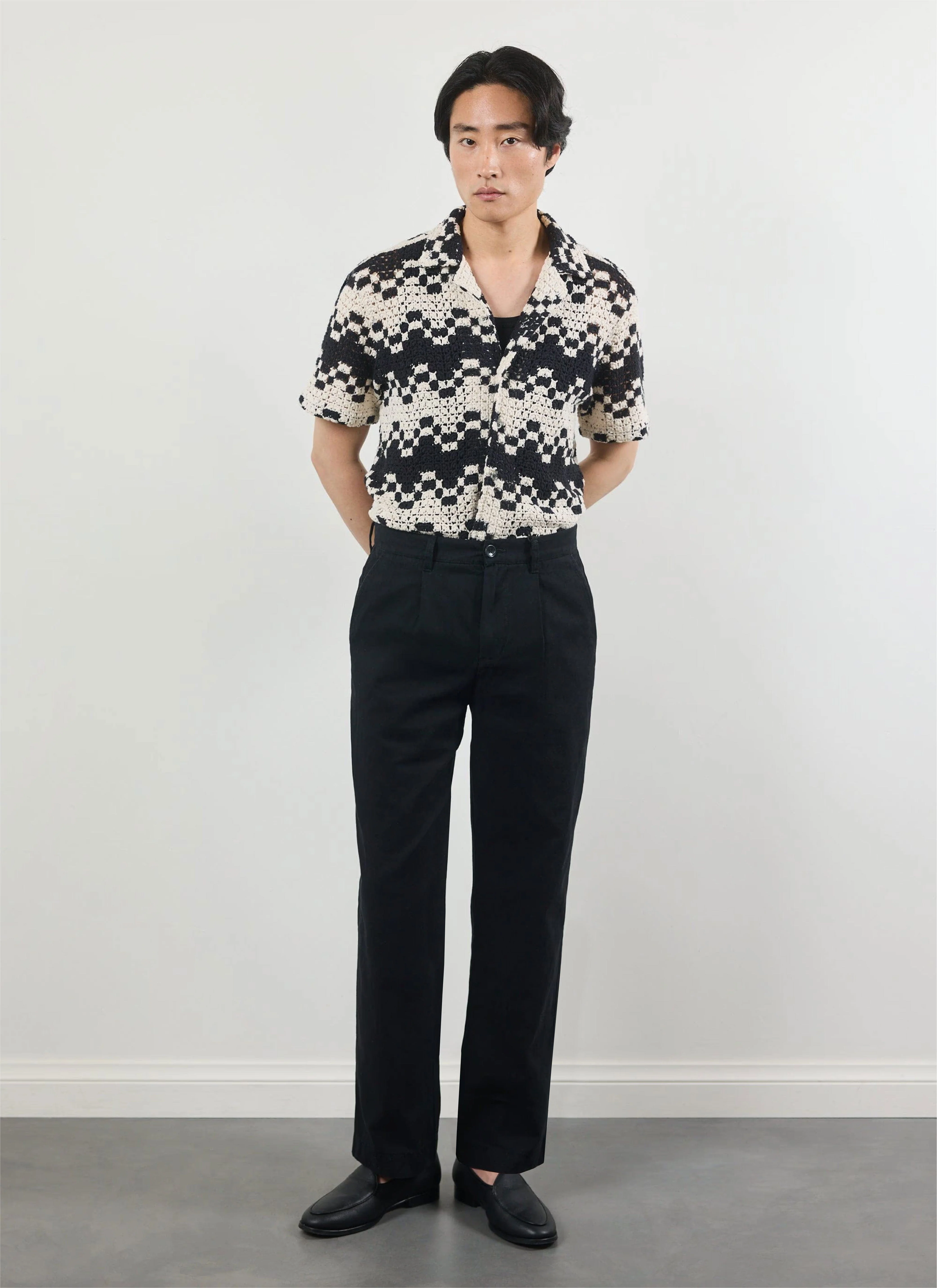 Naples Crochet Cuban Shirt | Cotton | Cream - Image 2