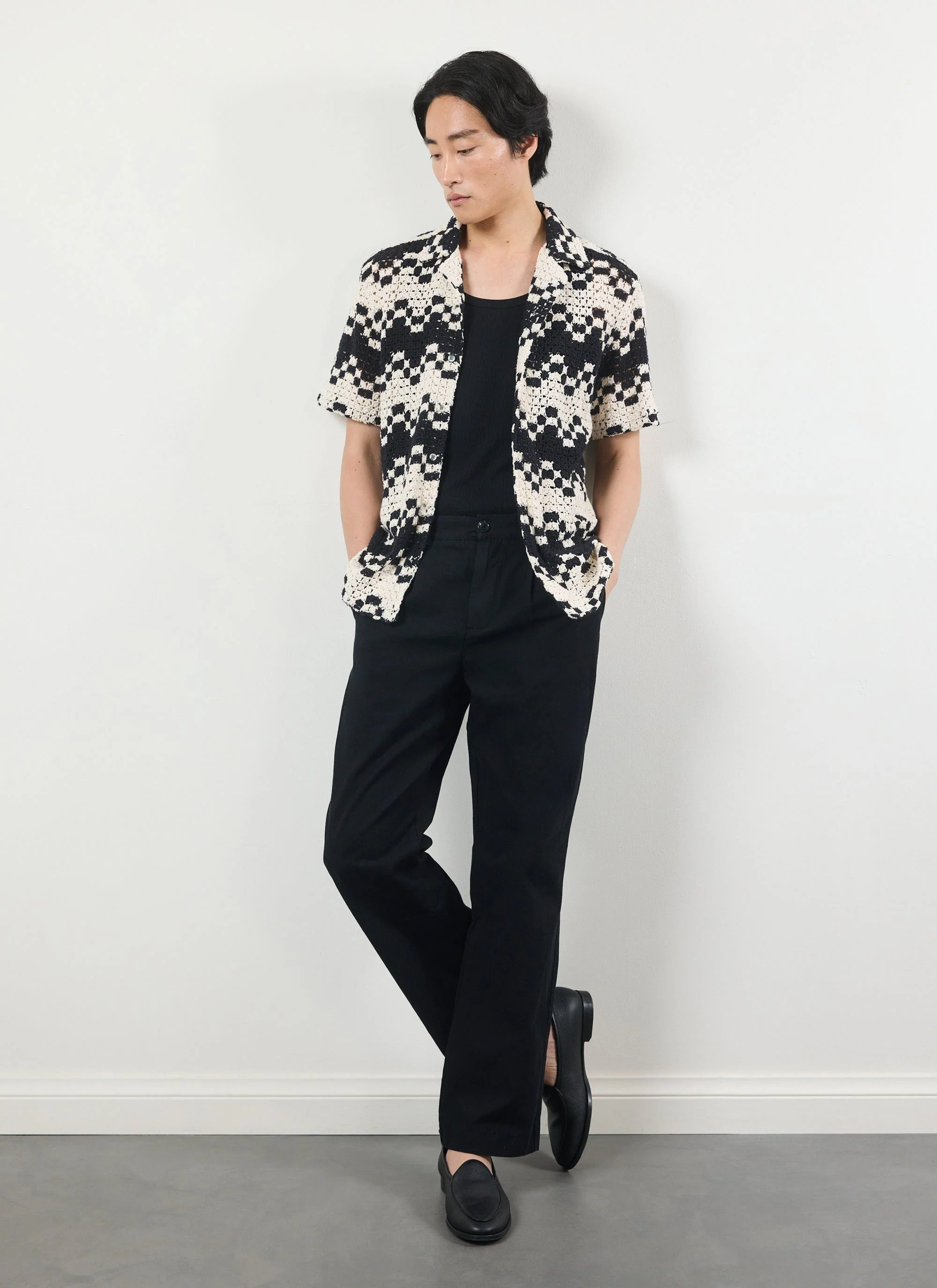 Naples Crochet Cuban Shirt | Cotton | Cream - Image 5