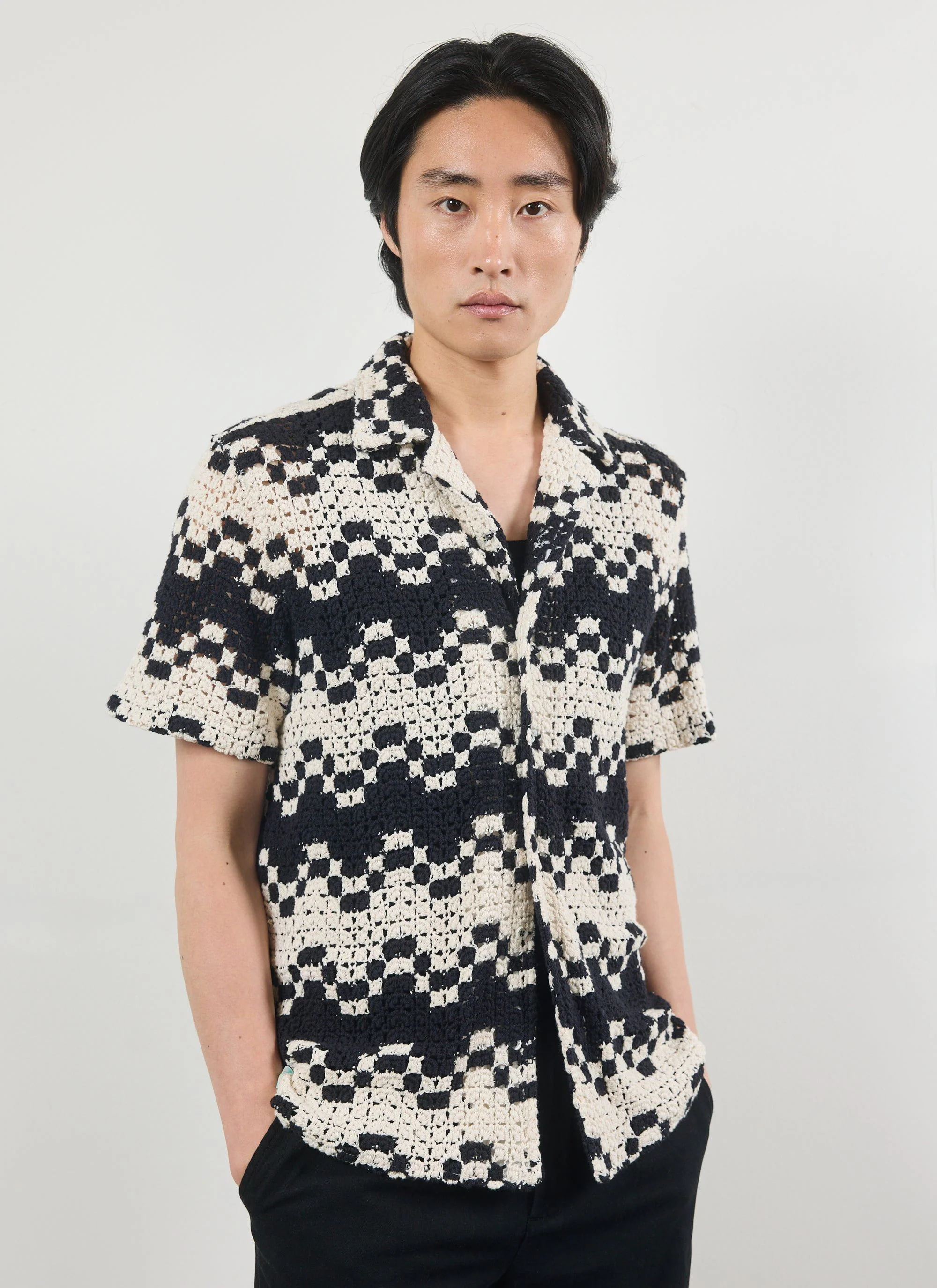 Naples Crochet Cuban Shirt | Cotton | Cream - Image 6