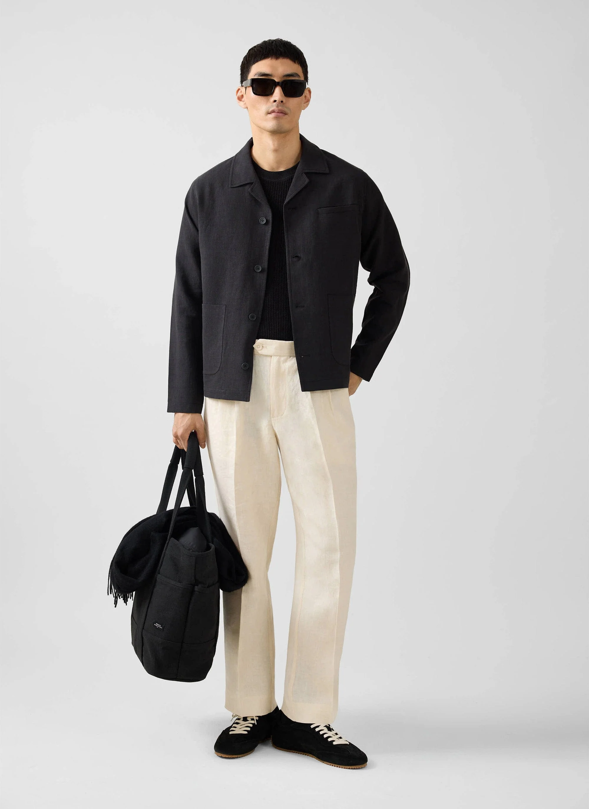 Overshirt | Linen | Black - Image 6