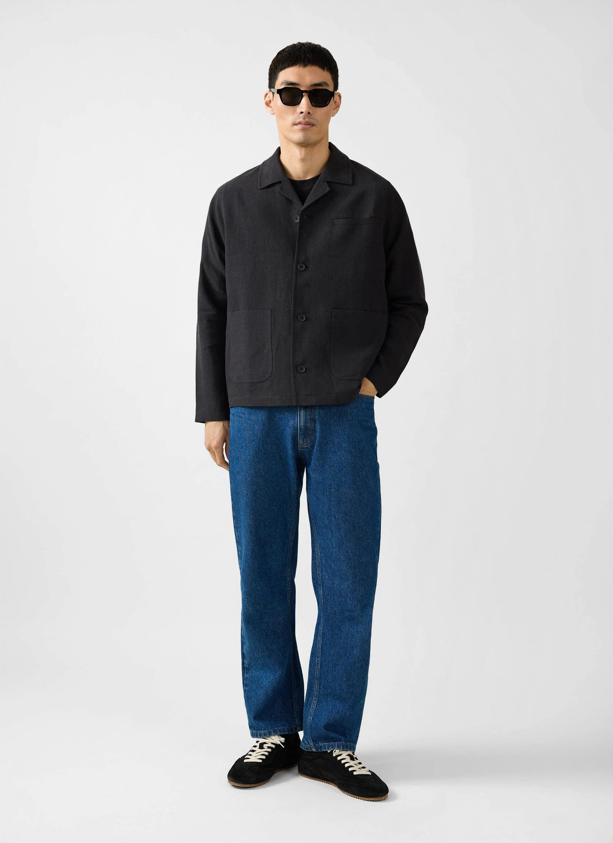 Overshirt | Linen | Black - Image 7