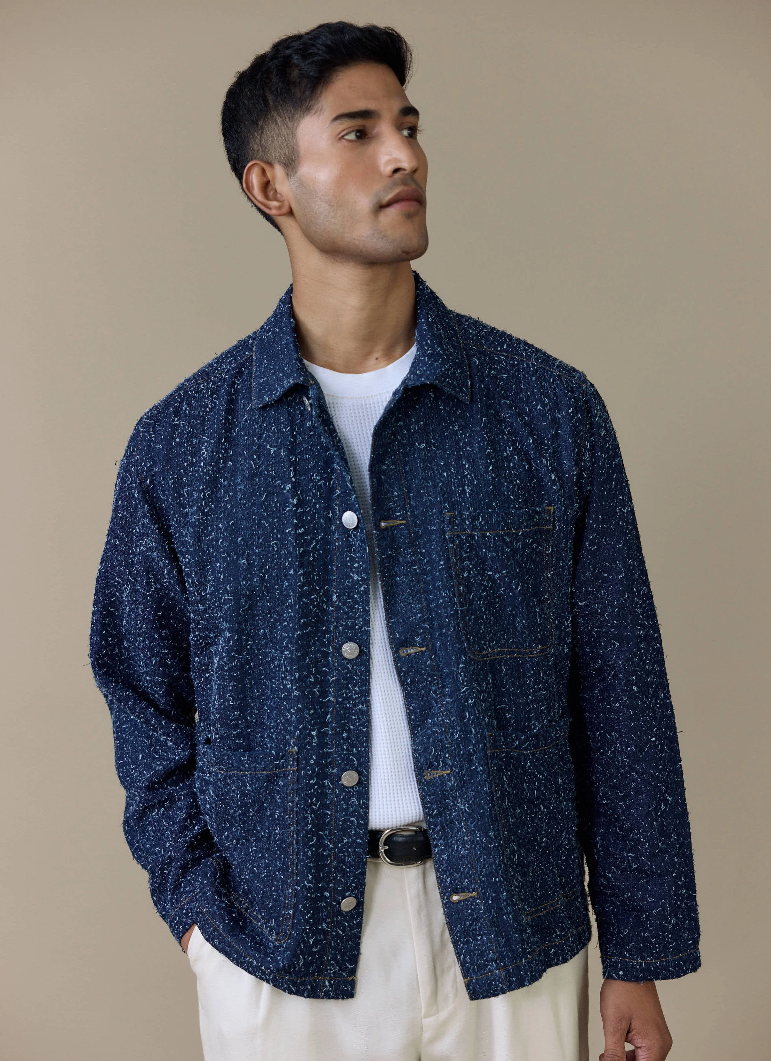 Parsons Chore Jacket | Cotton | Navy - Image 8