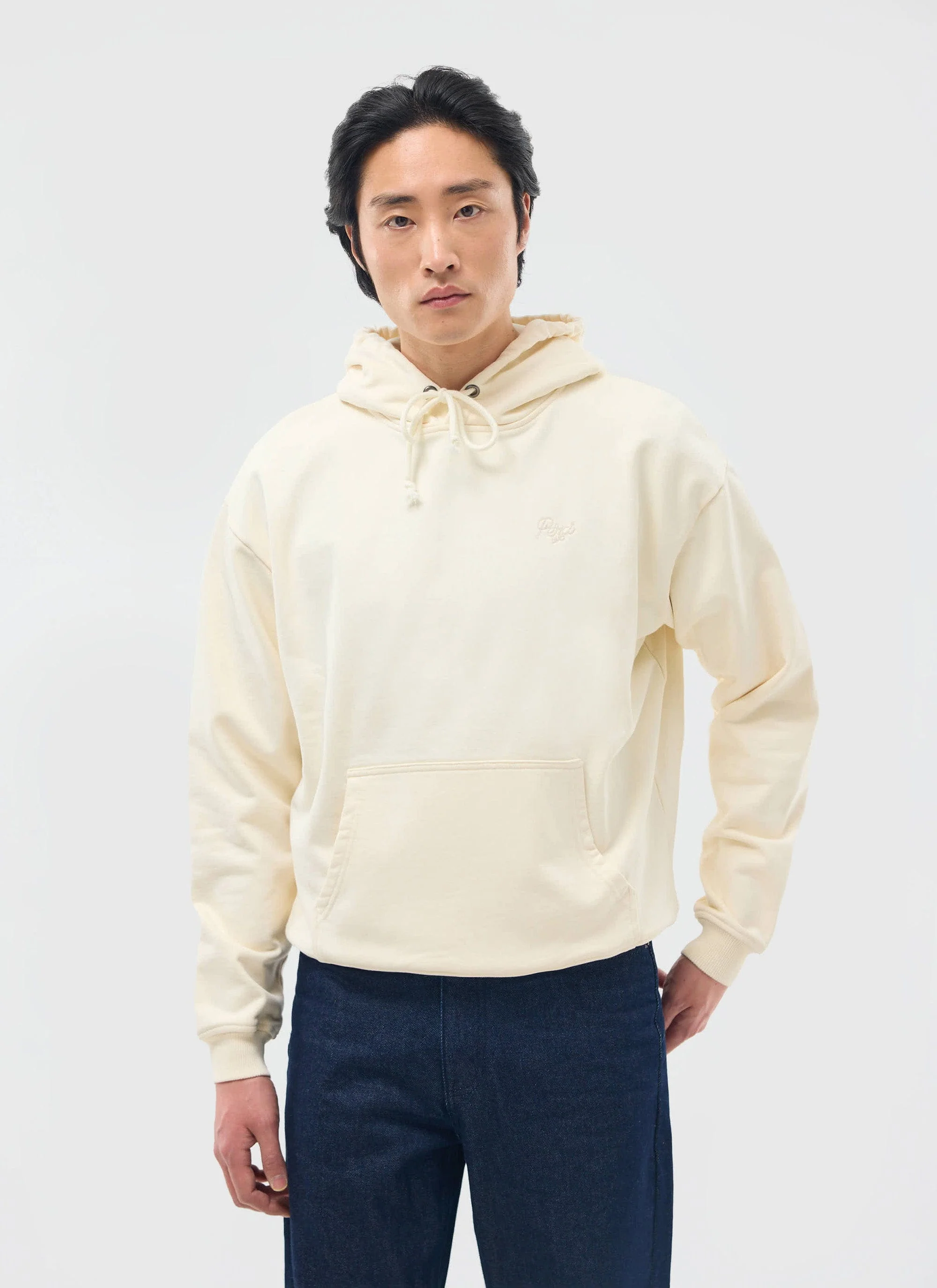 Perci Chainstitch Hoodie | Cotton | Cream - Image 3