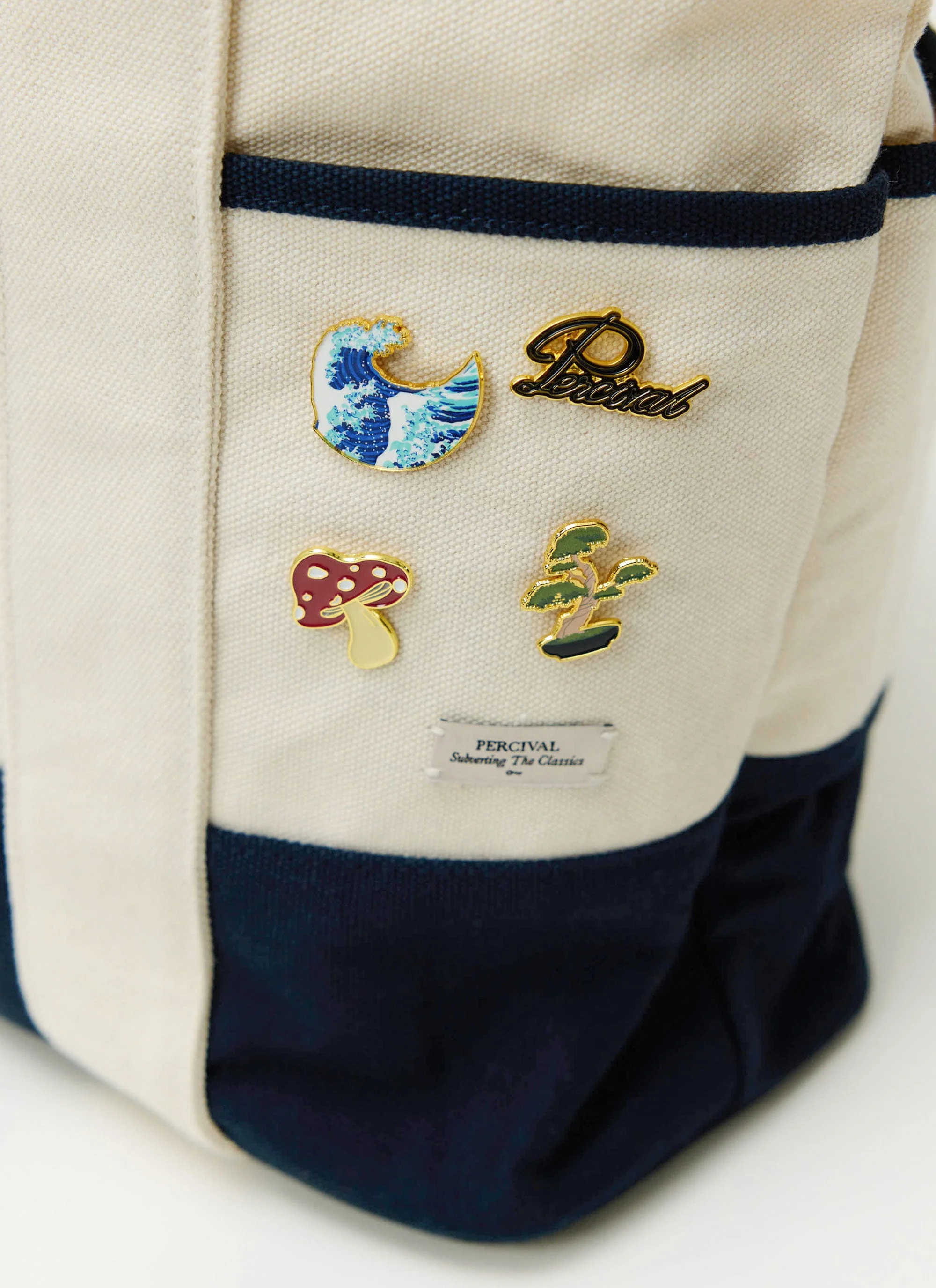 Percival Mushroom Pin Badges | Multi - Image 2