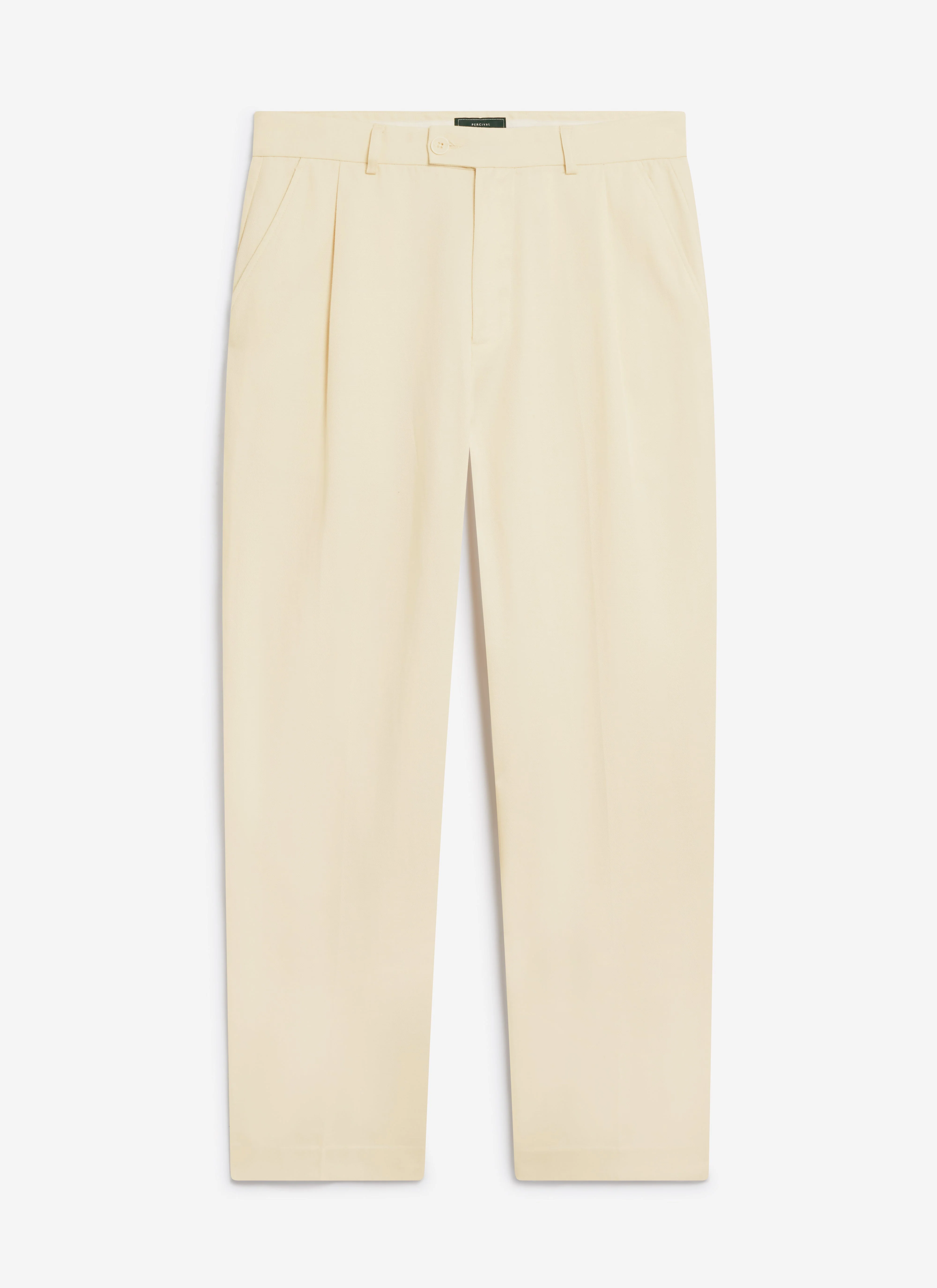Pleated Tailored Trousers | Lyocell | Cream - Image 5
