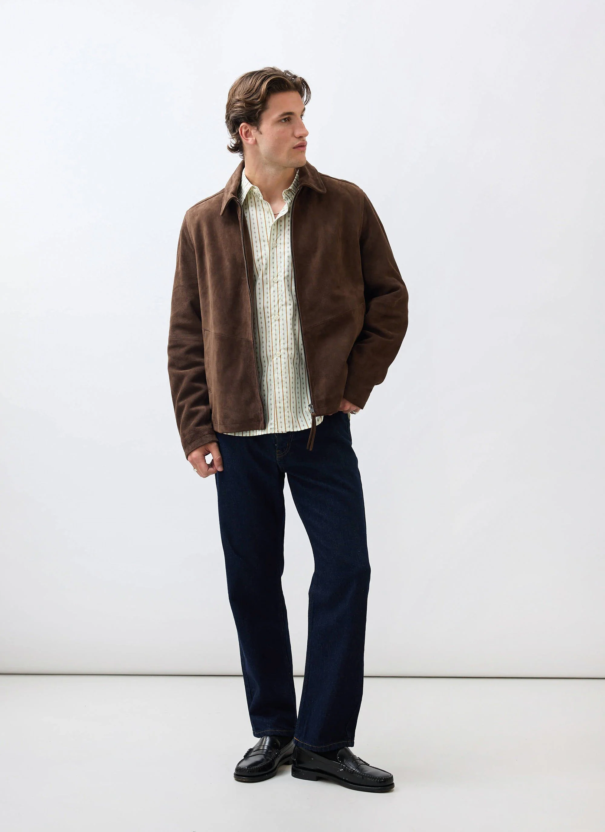Prologue Soft Suede Jacket | Espresso Brown - Image 10