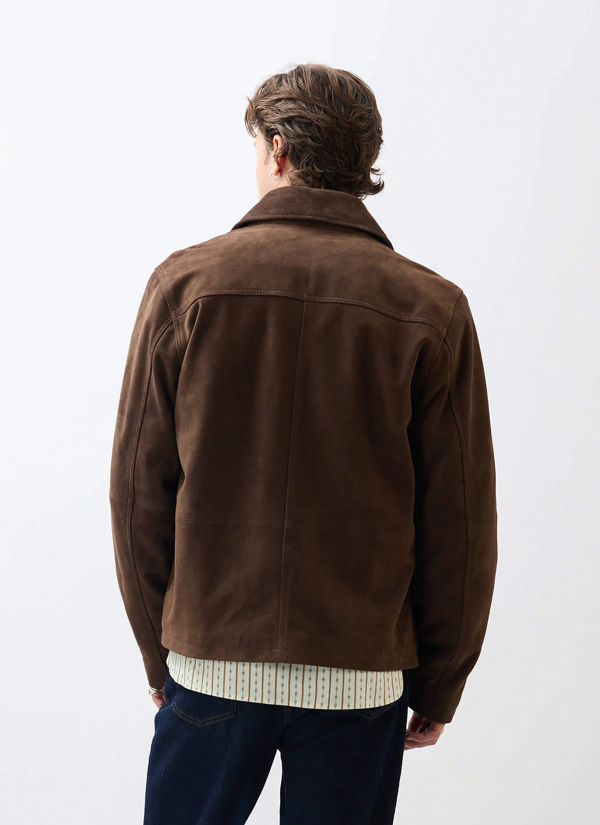 Prologue Soft Suede Jacket | Espresso Brown - Image 5
