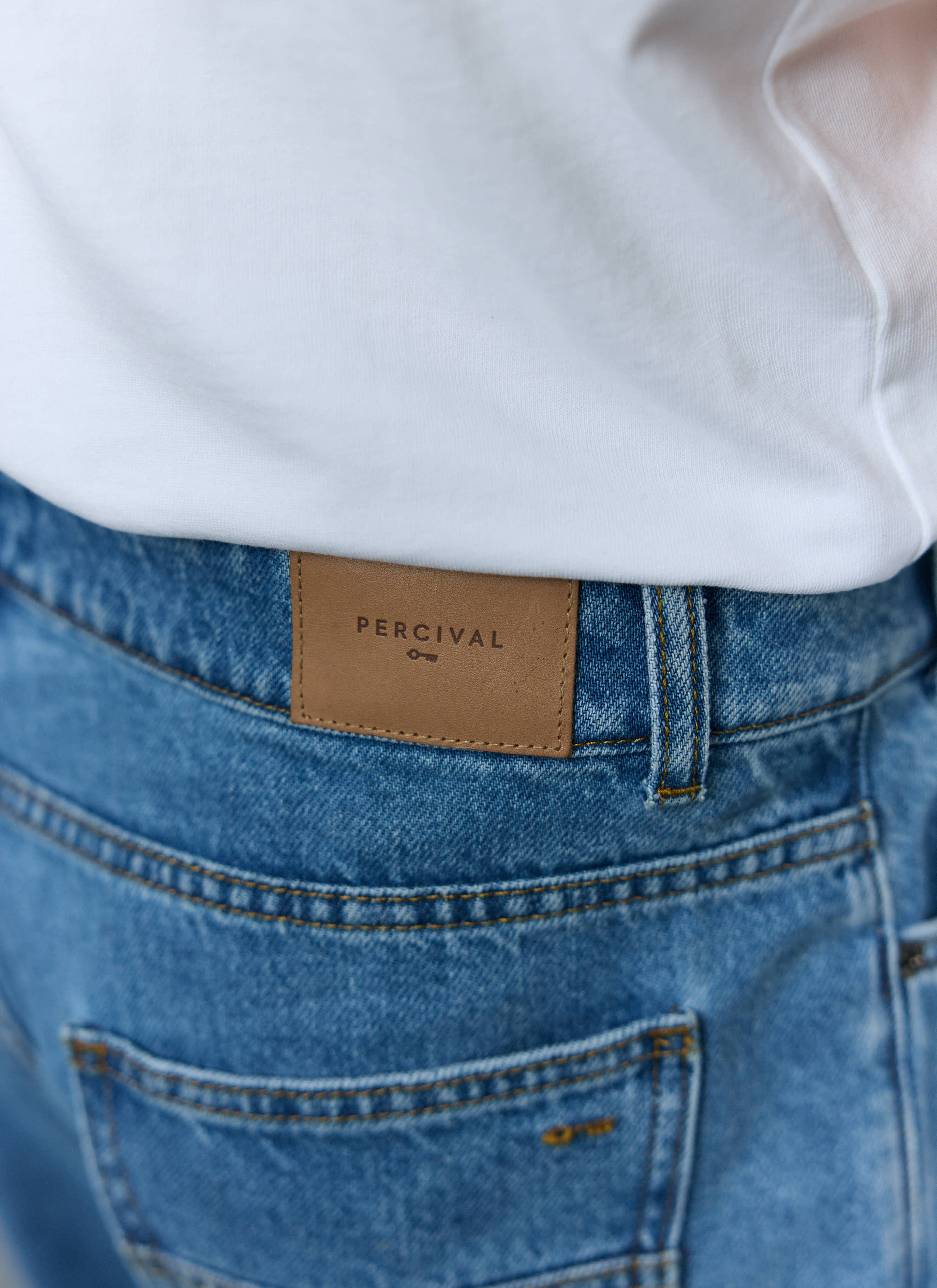 Relaxed Leg Denim Jeans | Light Wash Blue - Image 7